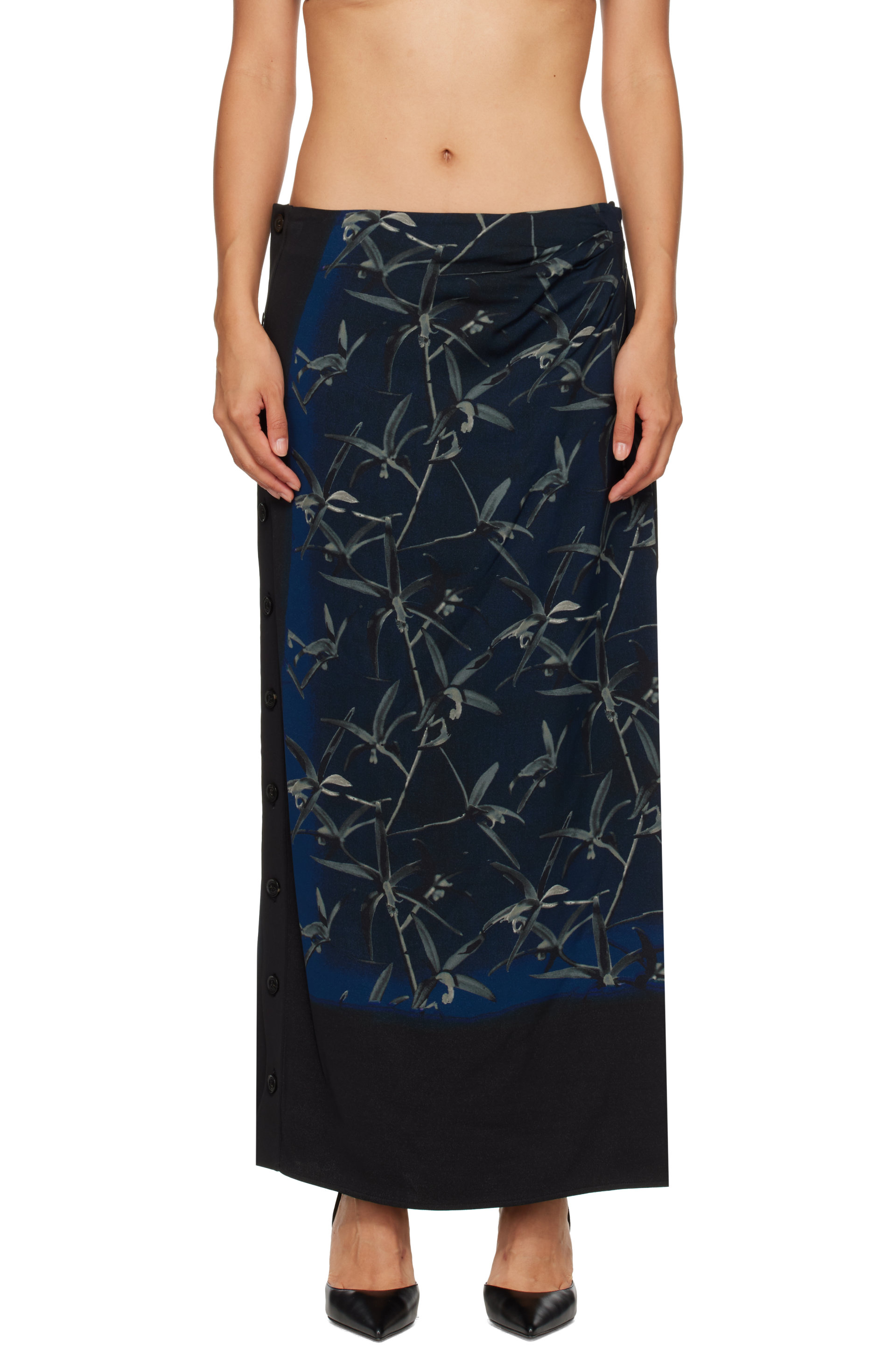 Proenza Schouler - Navy Anais Maxi Skirt