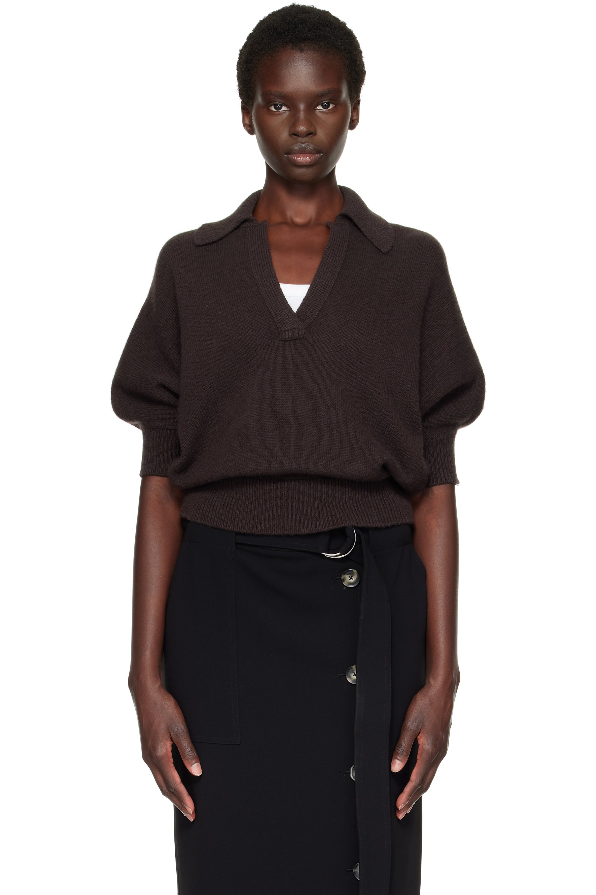Proenza Schouler - Brown Vella Polo