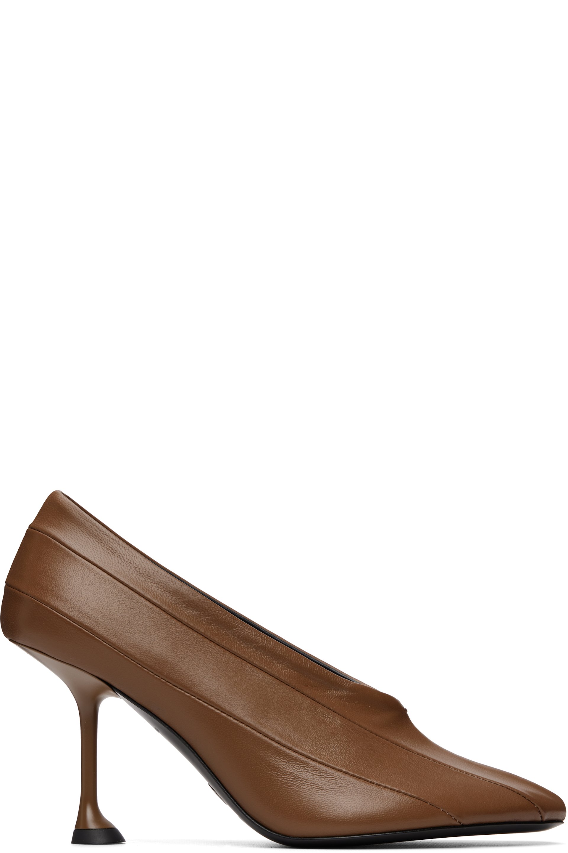 Proenza Schouler - Brown Tee 85 Pierced Heels