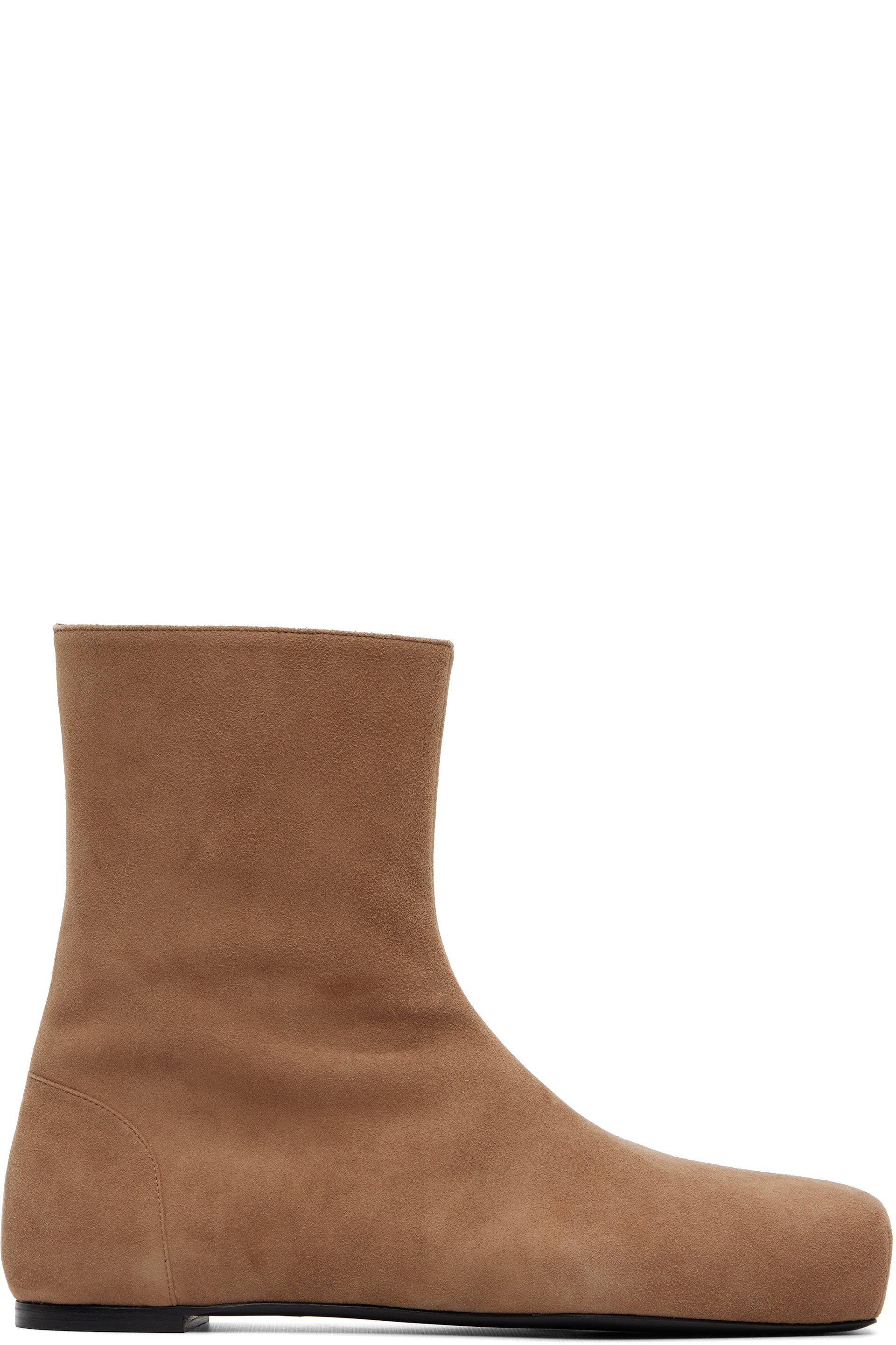 ALAINPAUL - Beige Pina Flat Chelsea Boots