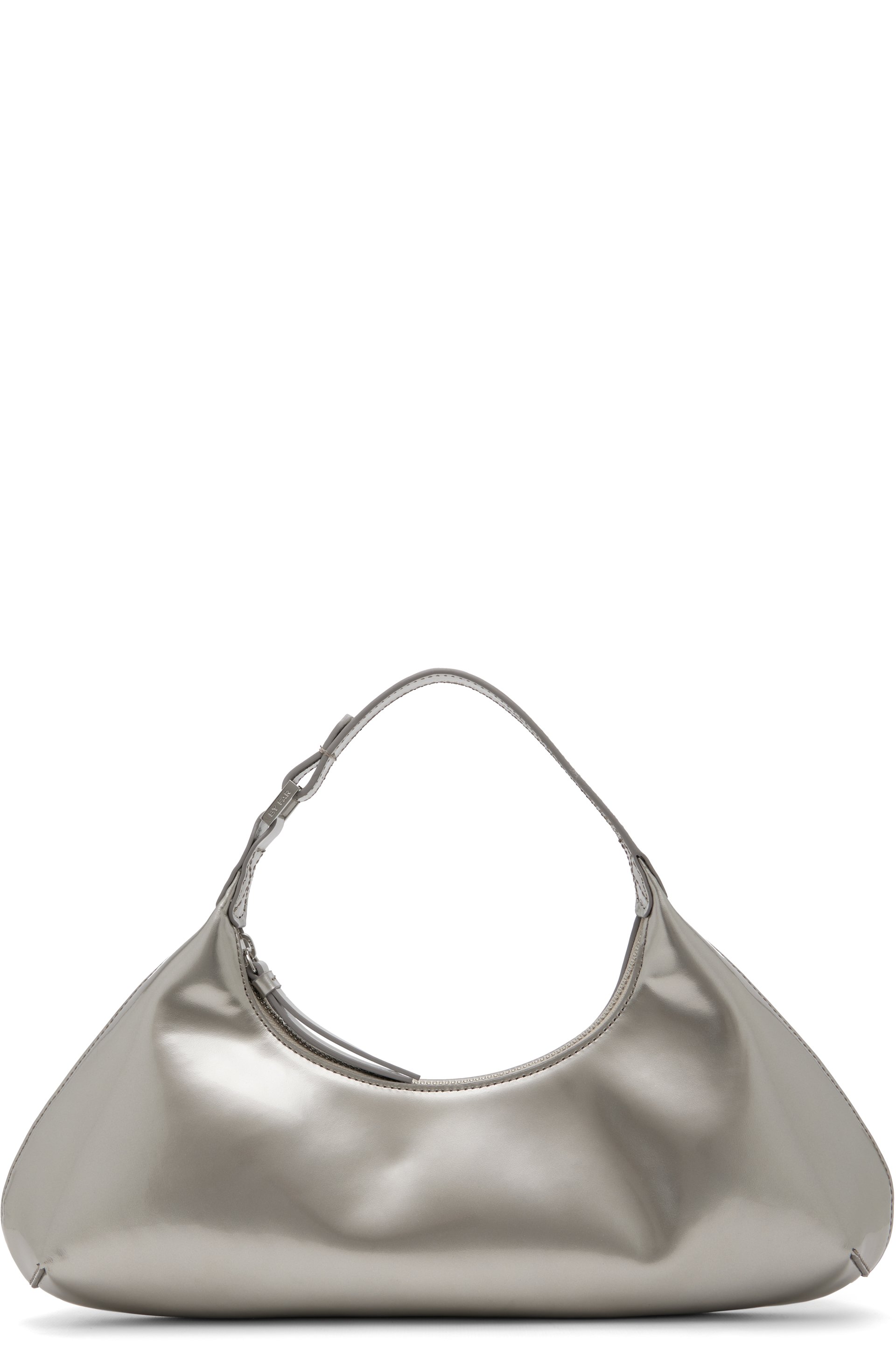 BY FAR - Silver Amberette Metallic Leather Bag