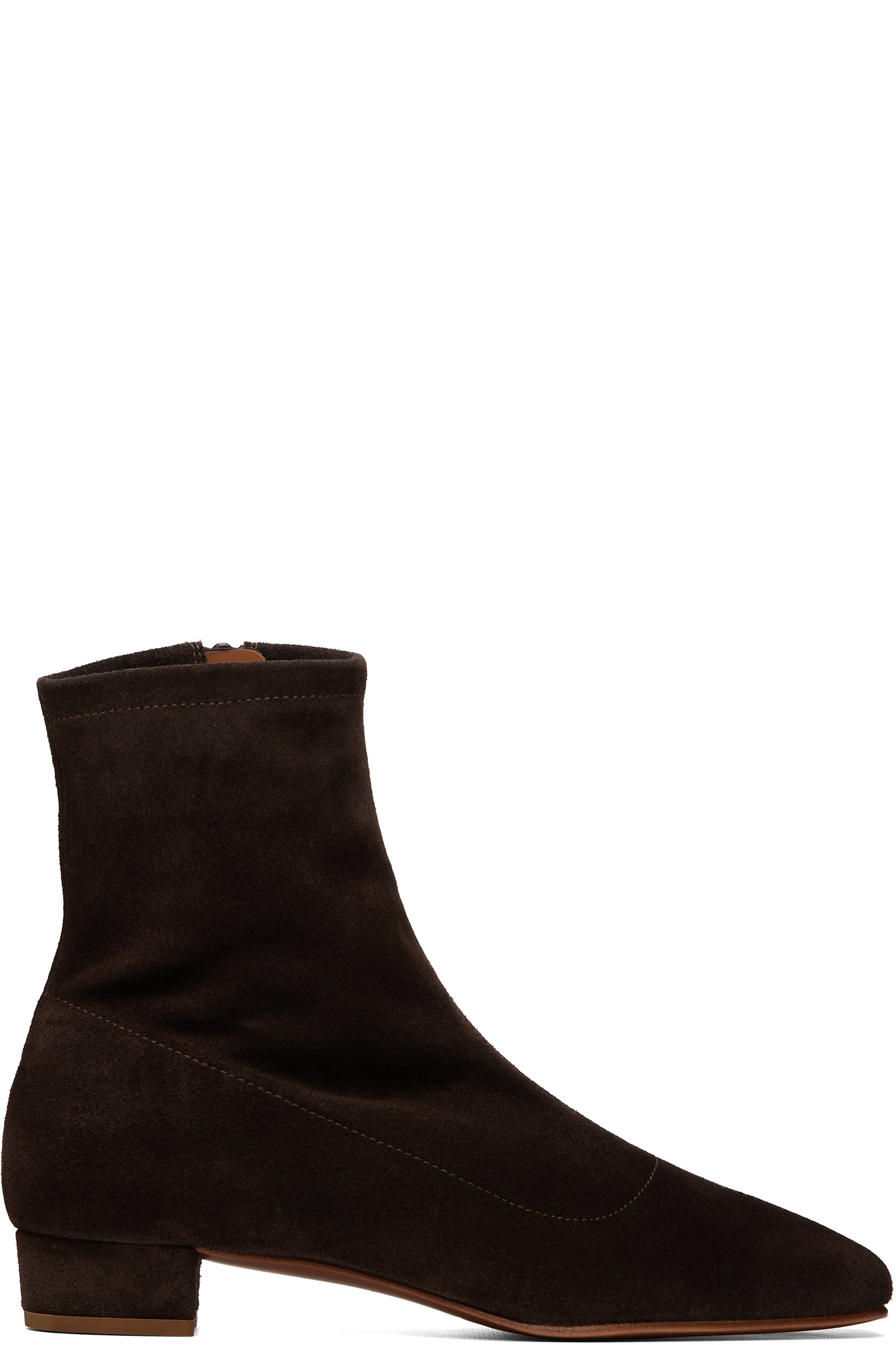 BY FAR - Brown Este Suede Leather Boots