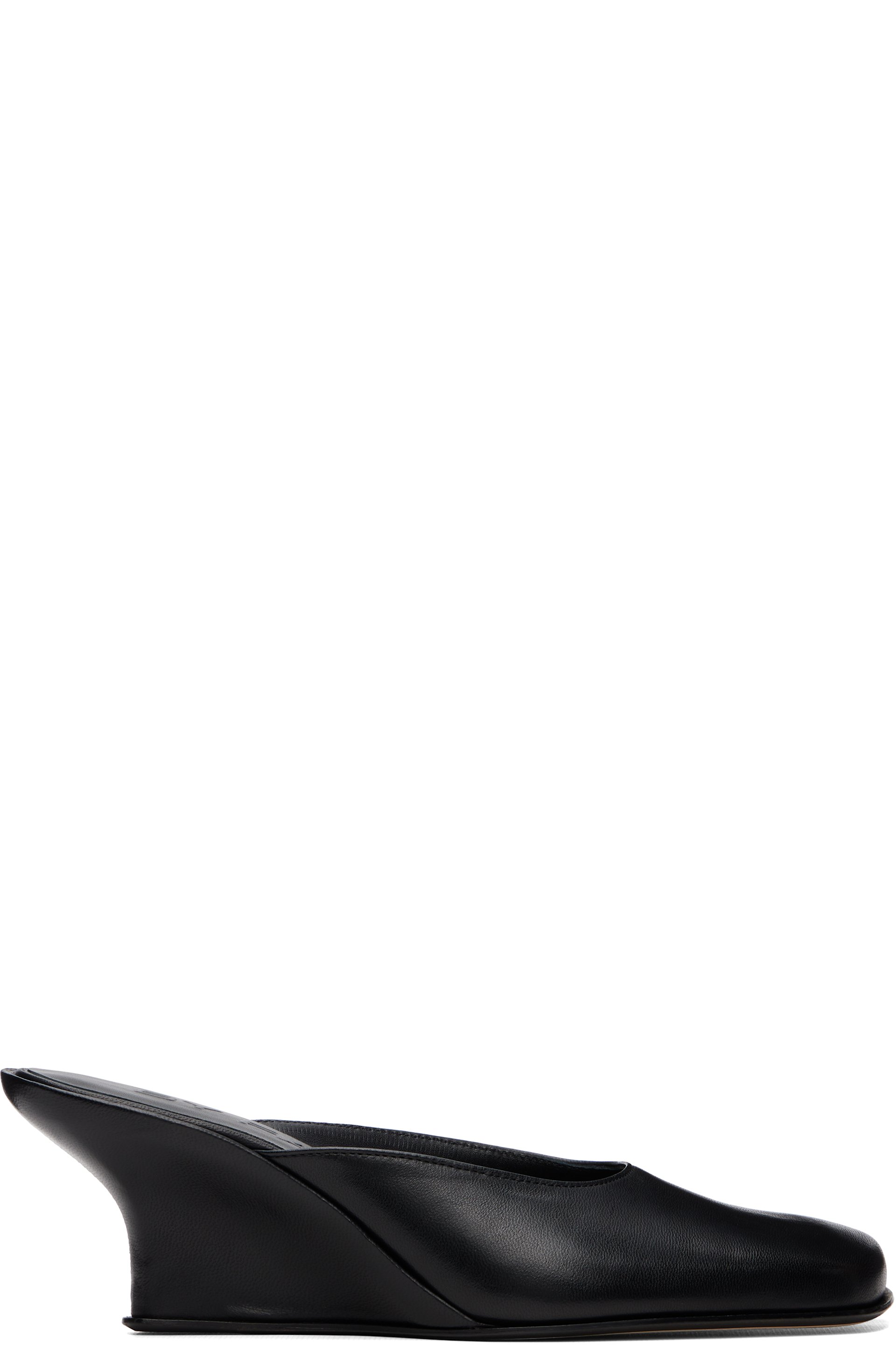 BY FAR - Black Caroo Closed Toe Heels