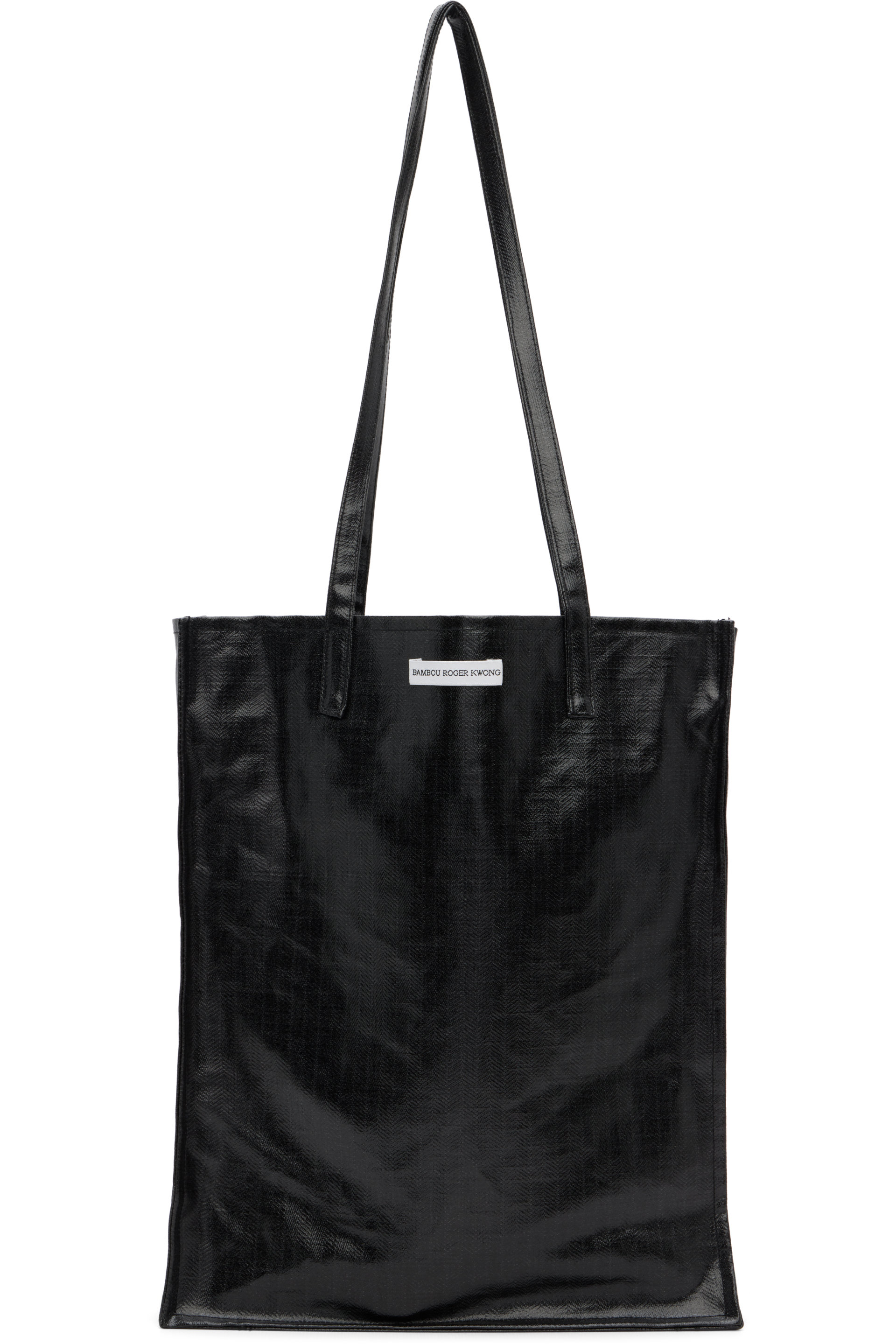 BAMBOU ROGER KWONG - Black WR Bonded Herringbone Rectangle Bag