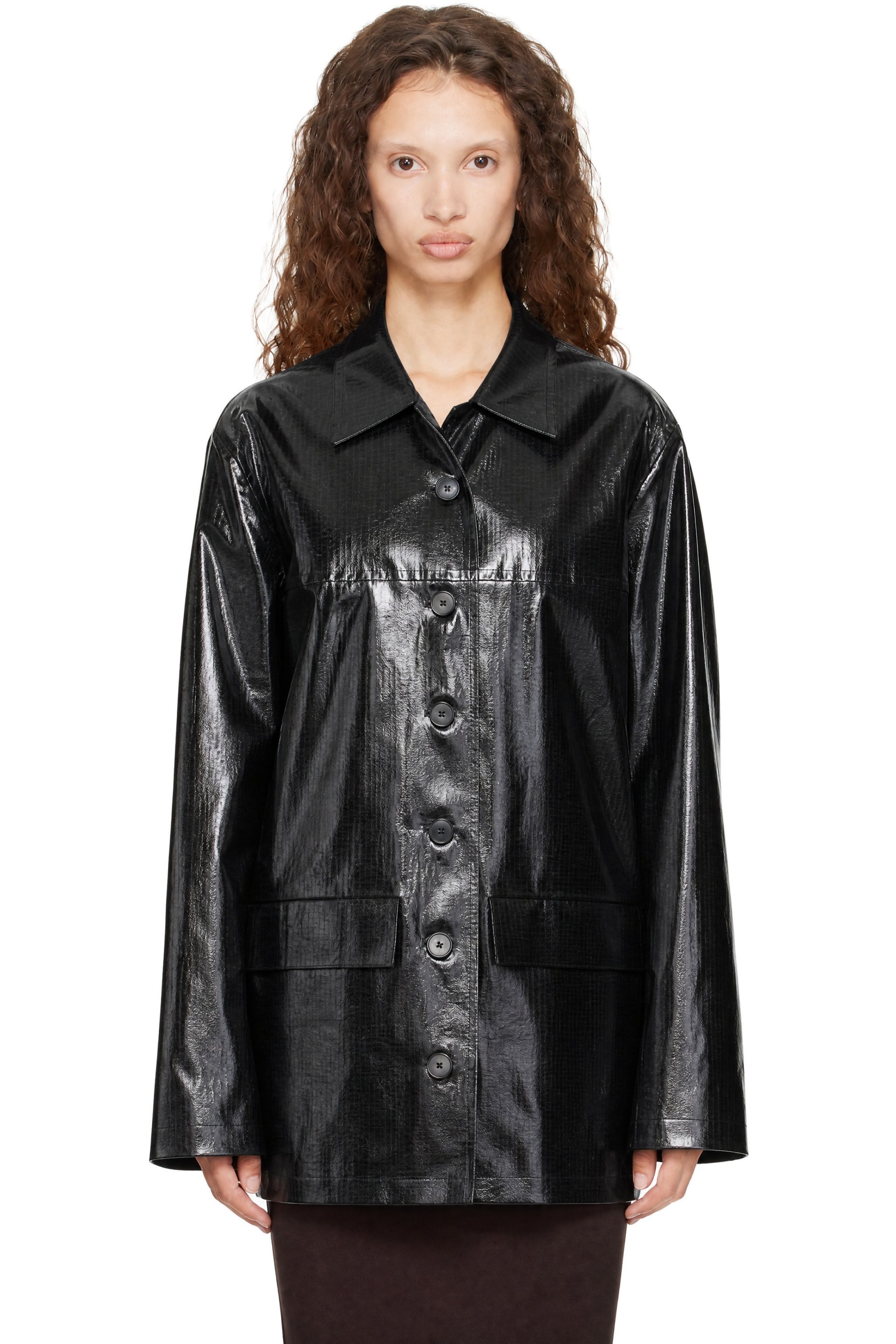 BAMBOU ROGER KWONG - Black WR Bonded Herringbone Jacket