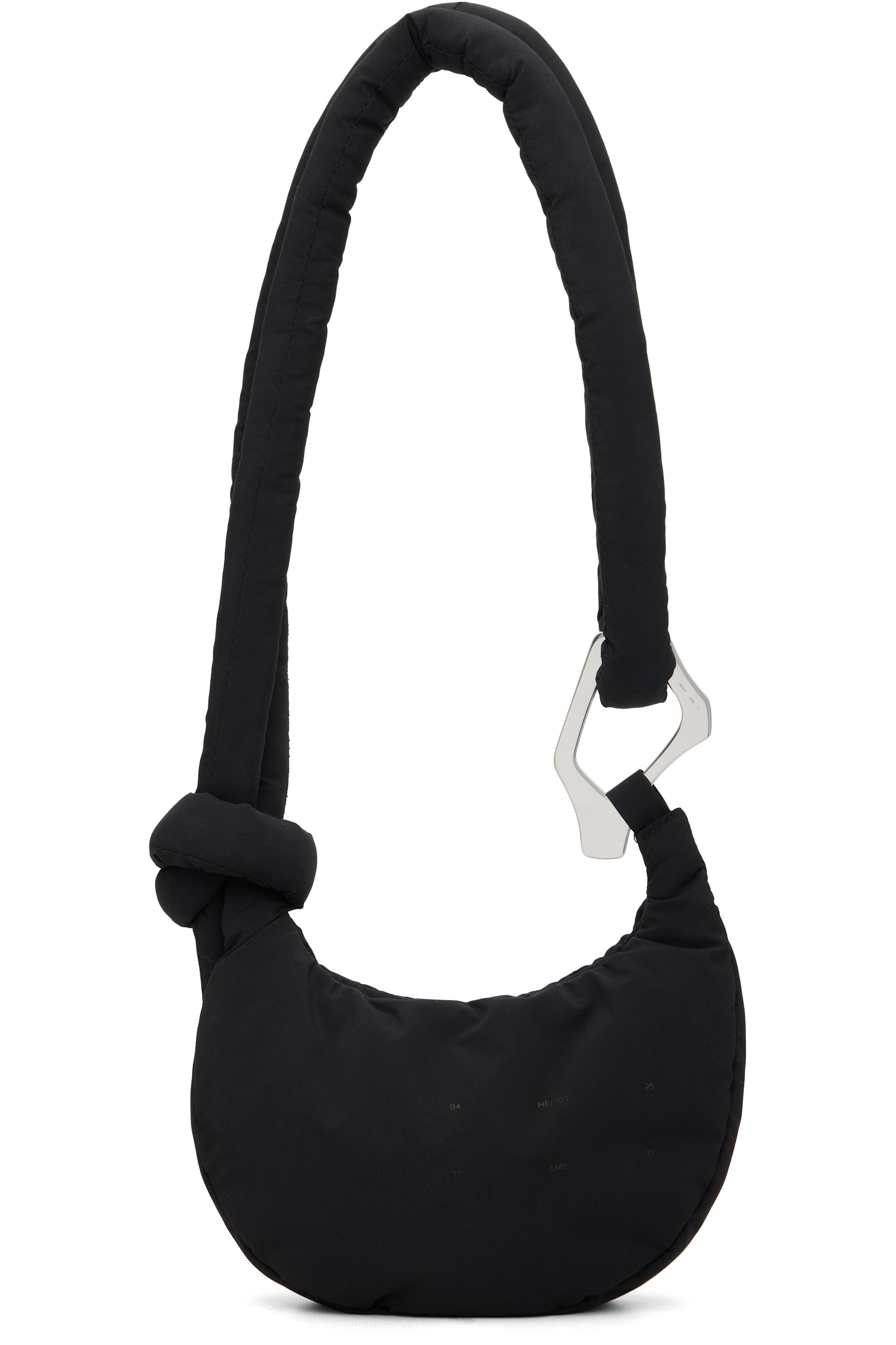HELIOT EMIL - Mini cabas noir à mousqueton