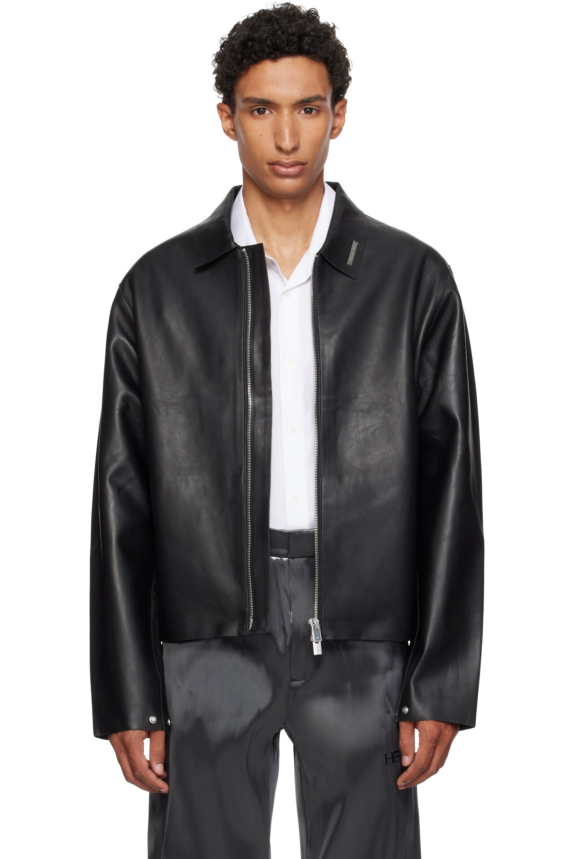 HELIOT EMIL - Blouson Tremor noir en cuir