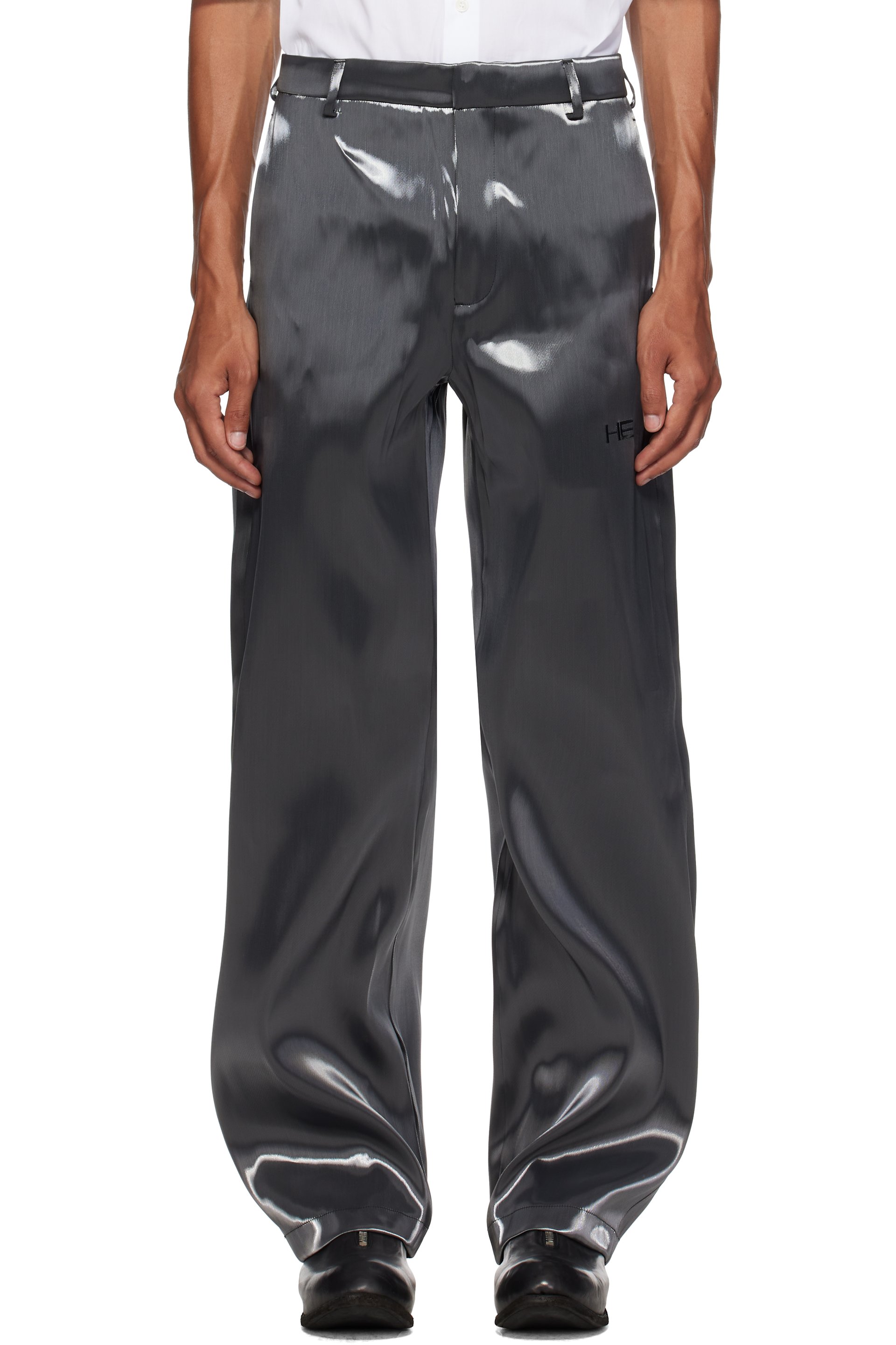 HELIOT EMIL - Silver Liquid Metal Trousers