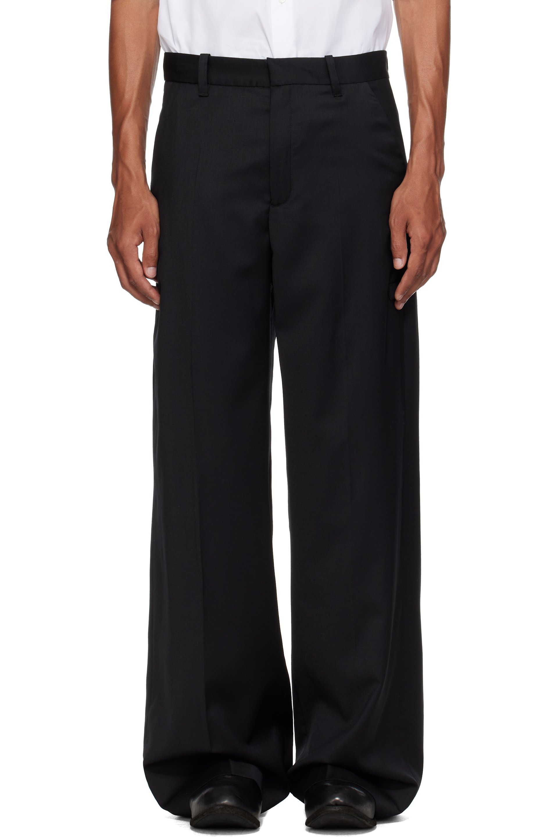 HELIOT EMIL - Black Diapason Tailored Trousers