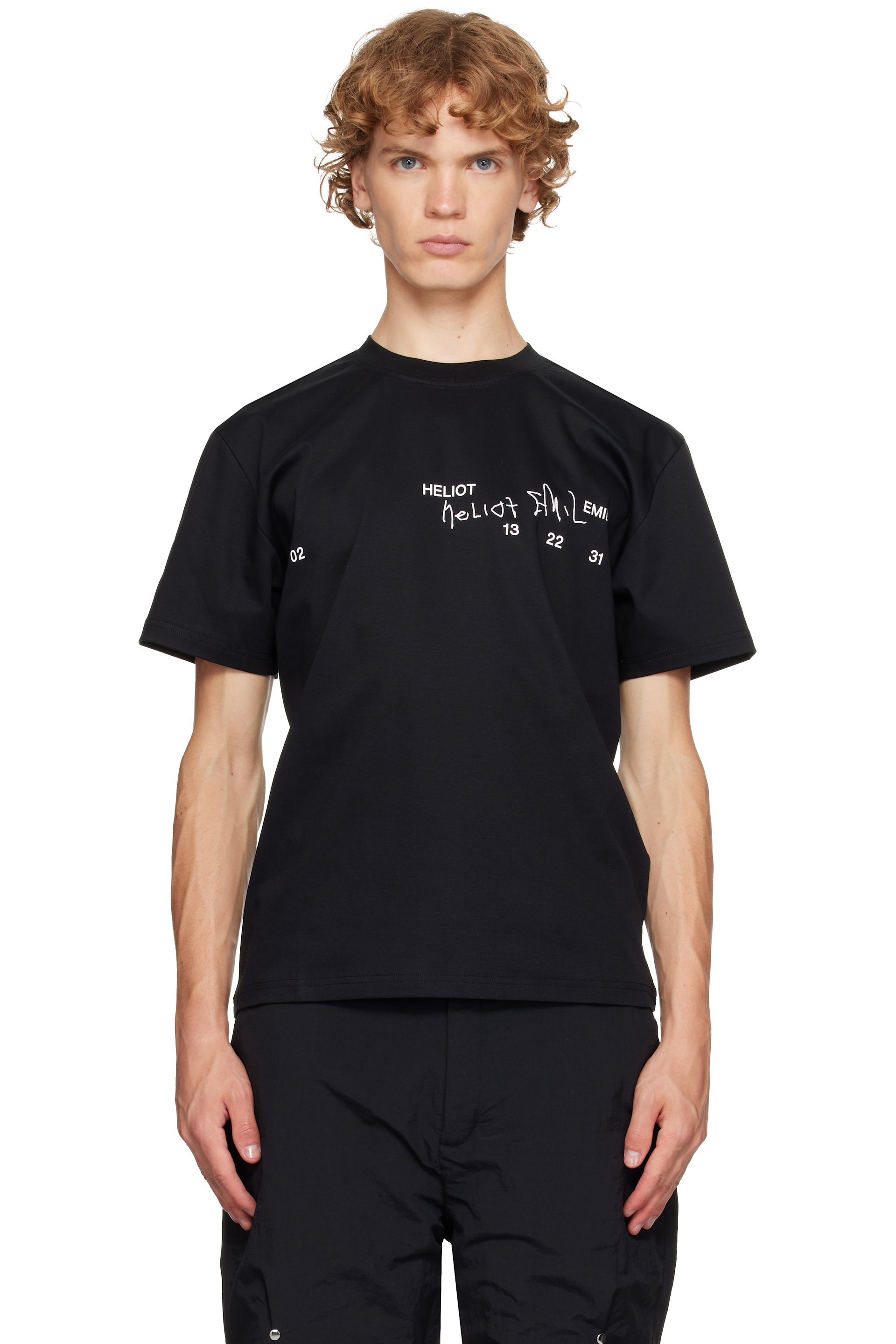 HELIOT EMIL - T-shirt Fulgens noir