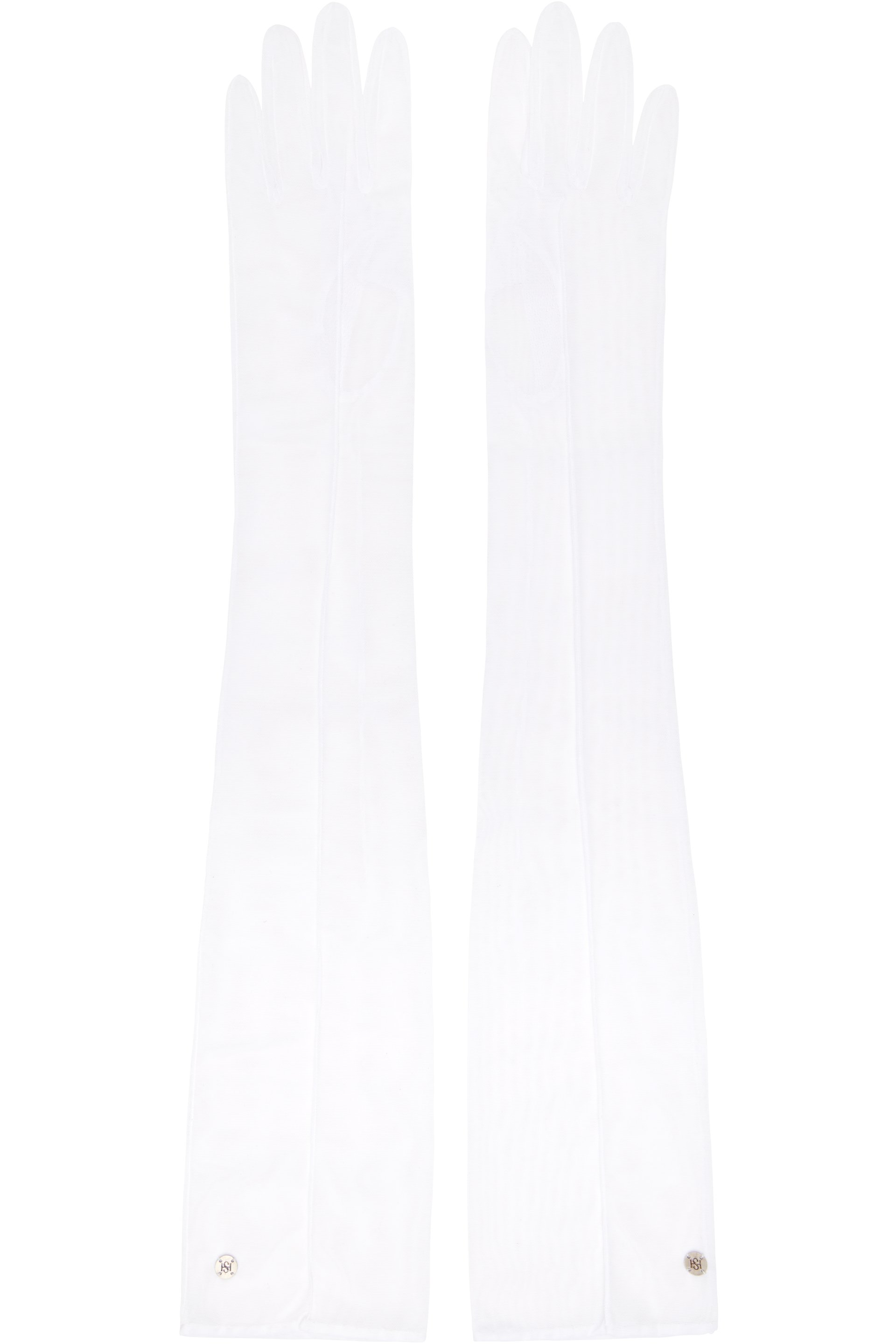 Handsome Stockholm - Gants longs blancs en filet