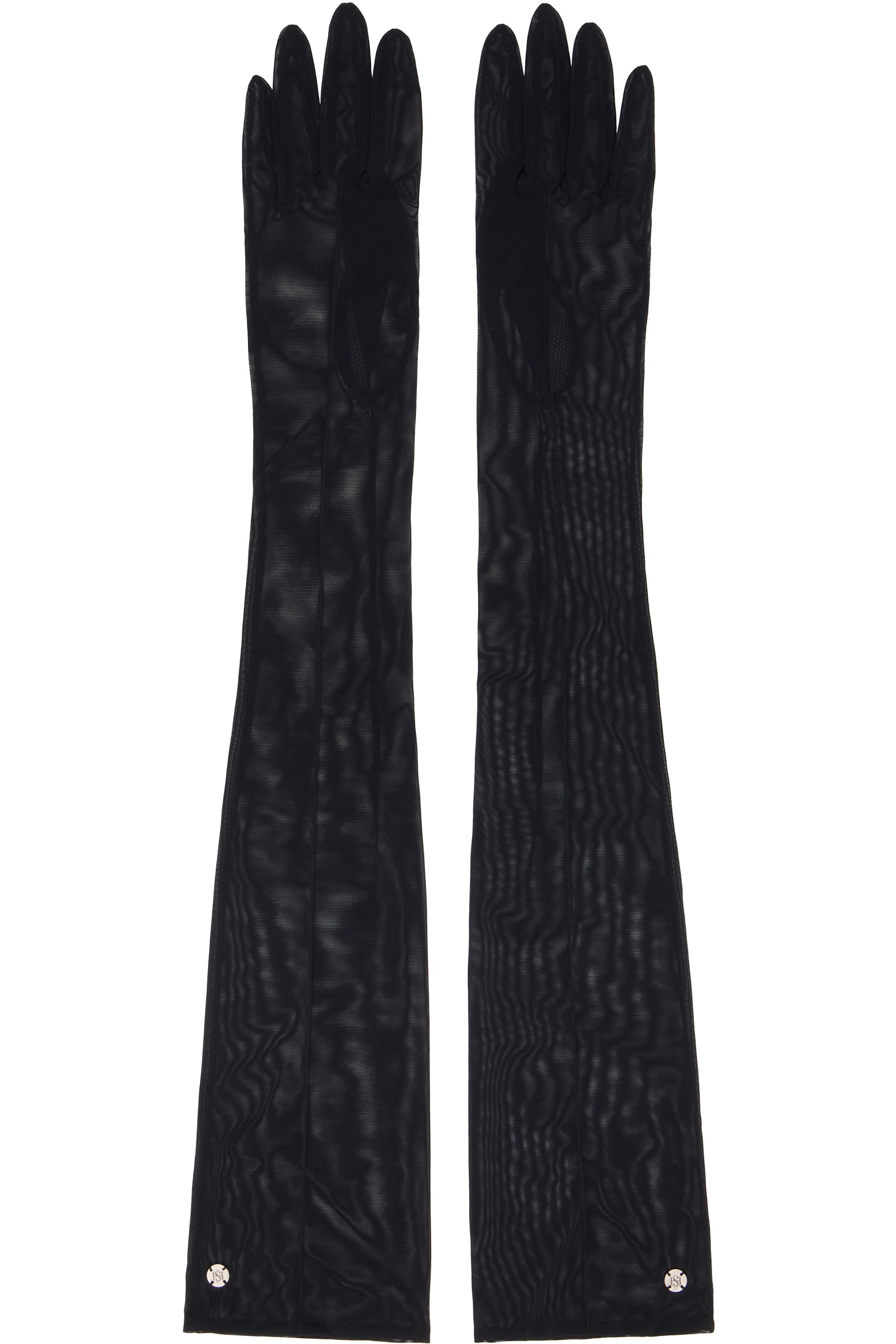 Handsome Stockholm - Gants longs noirs en filet