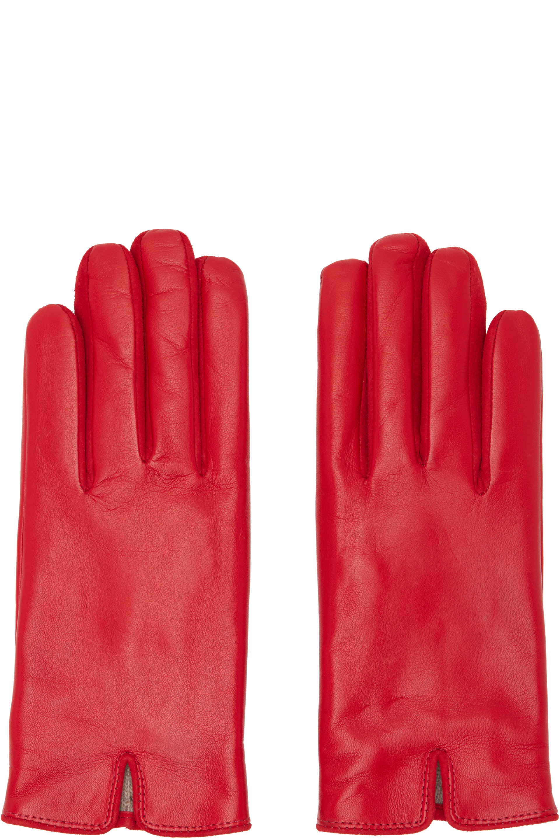 Handsome Stockholm - Gants rouges exclusifs à SSENSE
