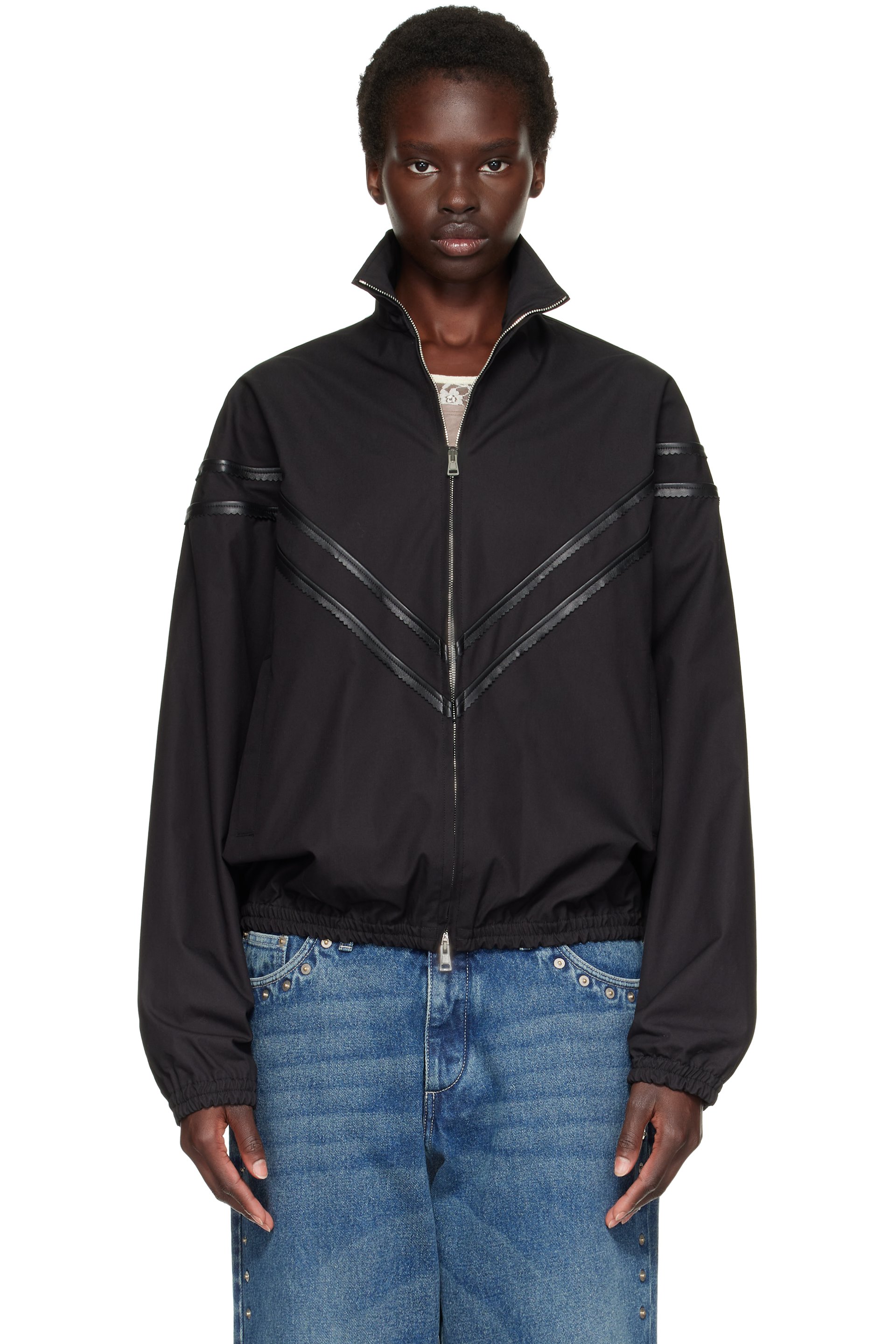 Stefan Cooke - Black Pinking Corded Jacket