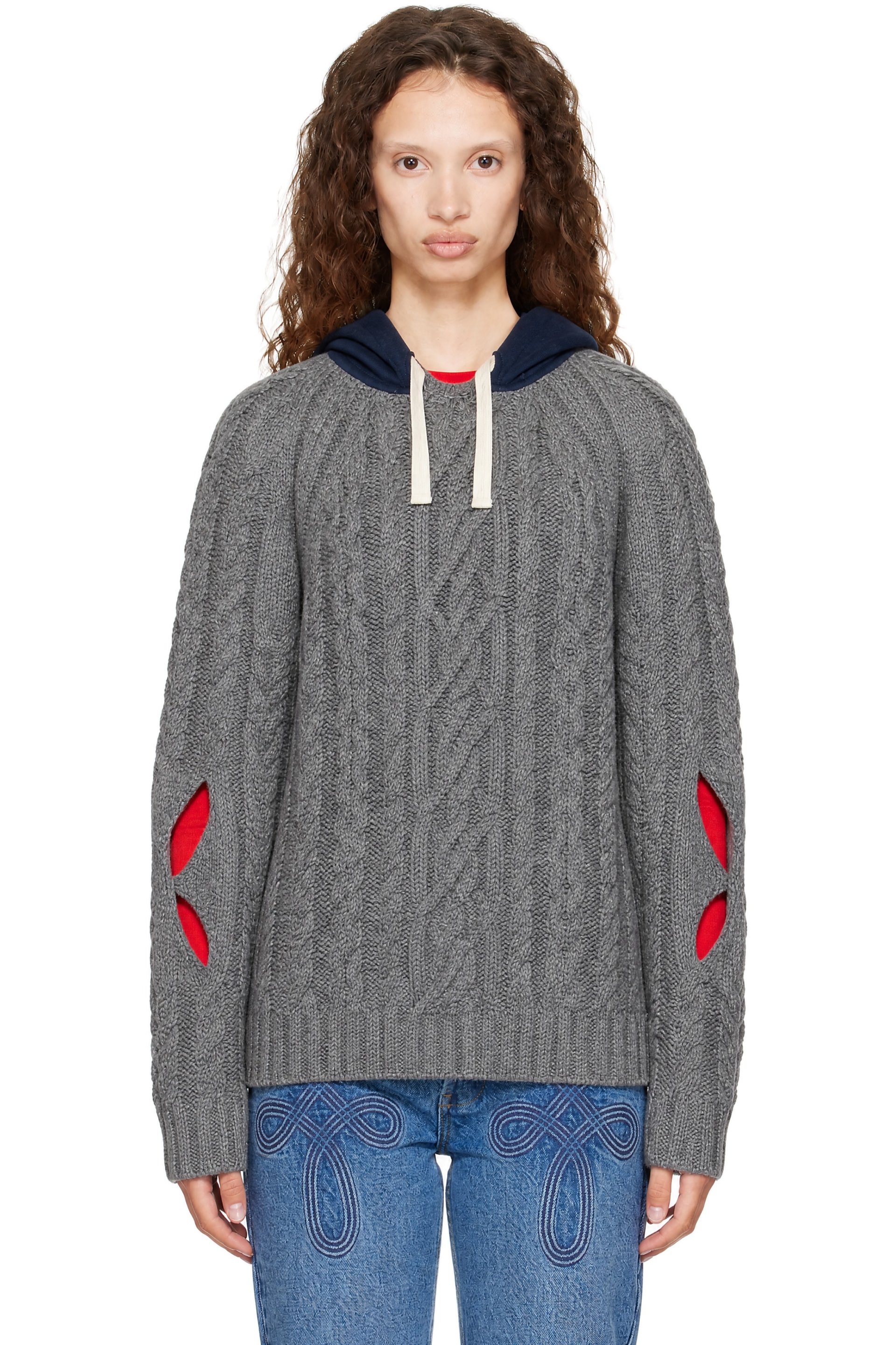 Stefan Cooke - Gray Cable Hoodie