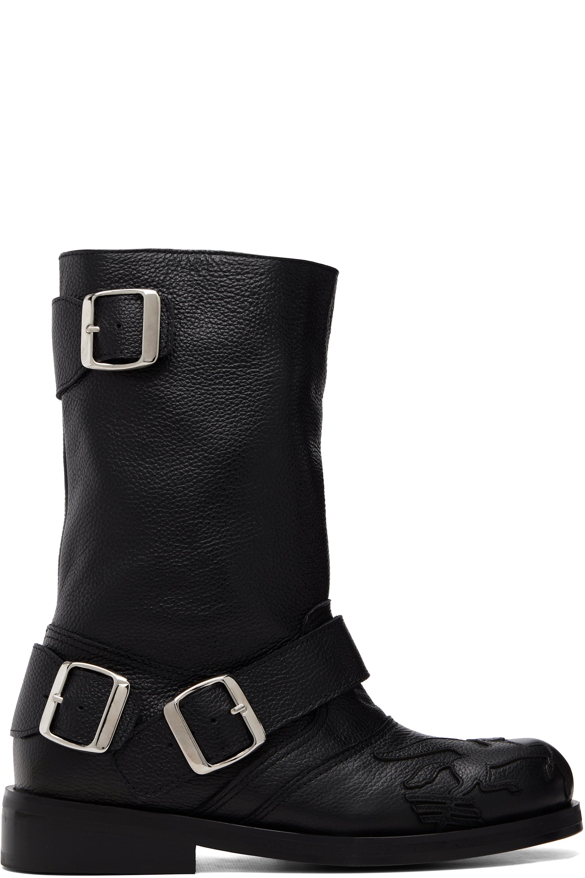 Stefan Cooke - Black Pegasus Biker Boots
