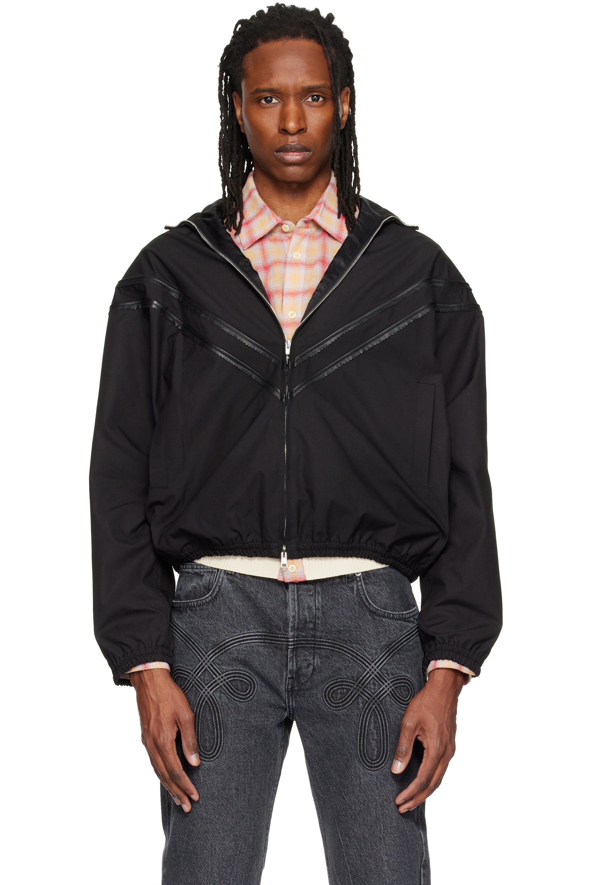 Stefan Cooke - Black Pinking Corded Jacket