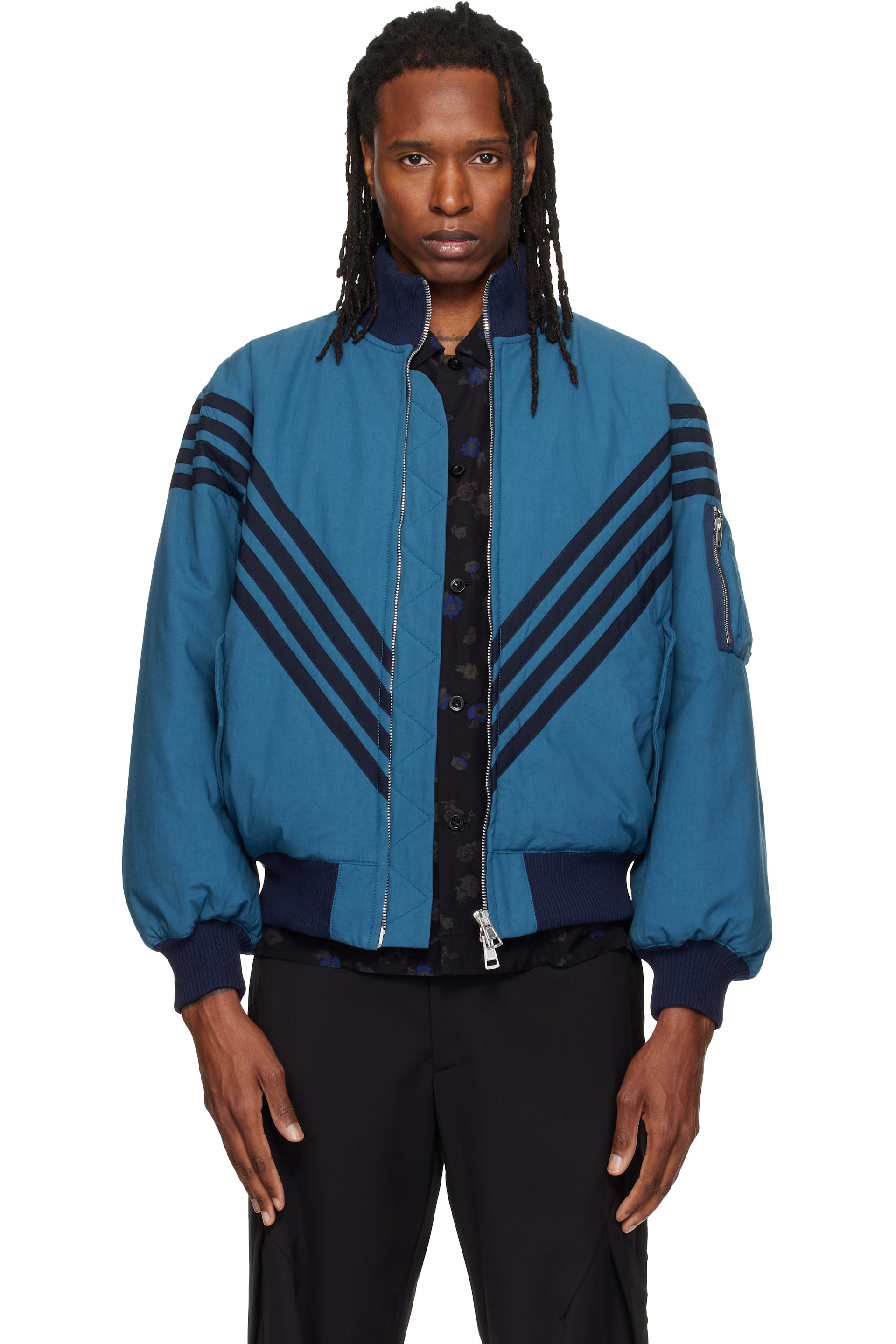 Stefan Cooke - Blue Chevron Tanker Jacket