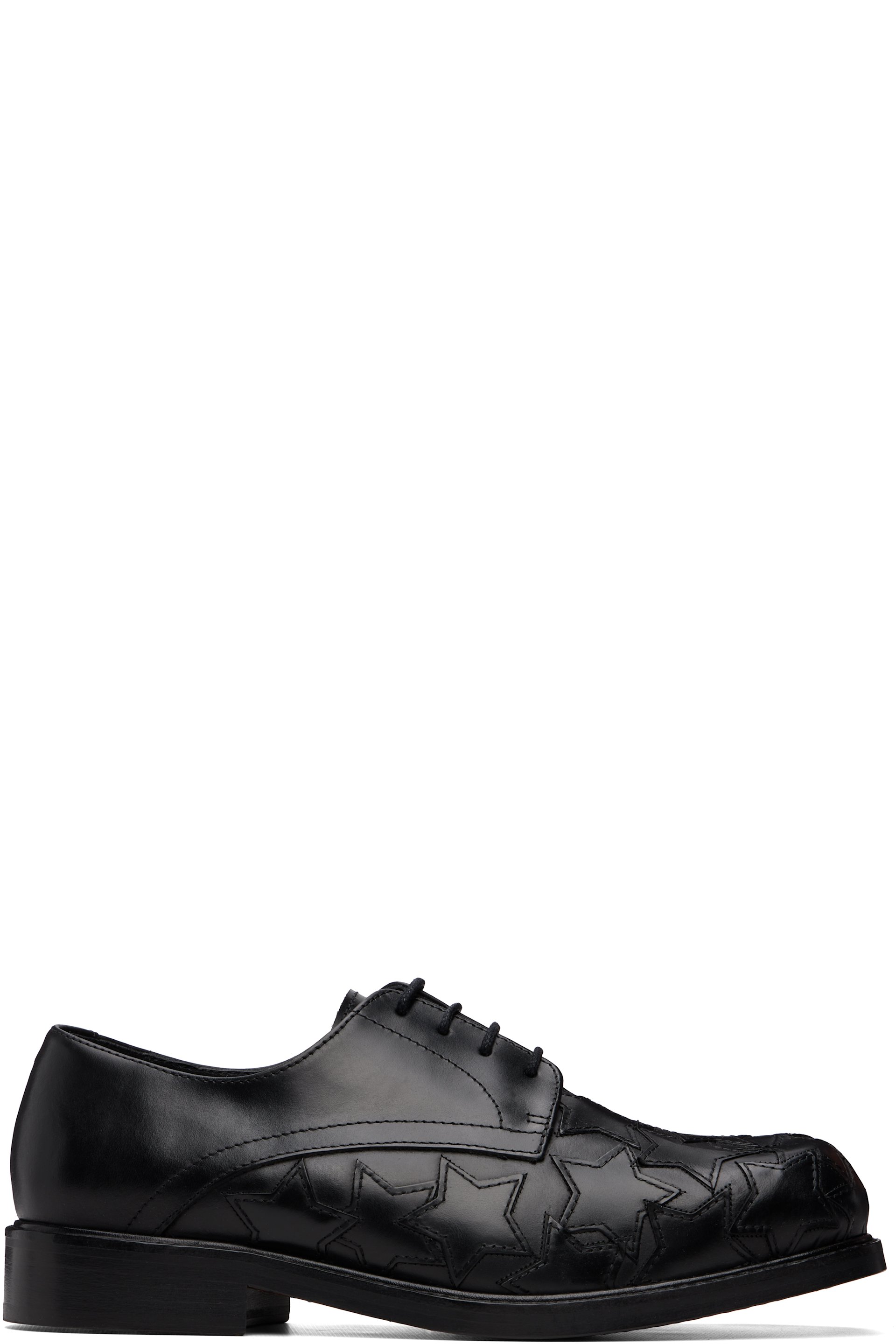 Stefan Cooke - Black Star Square Toe Derbys