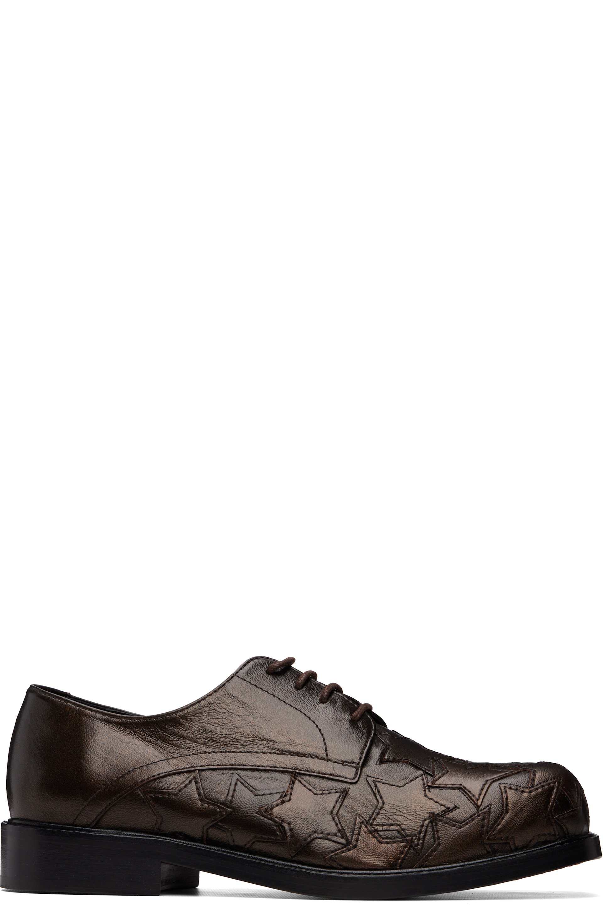 Stefan Cooke - Brown Star Square Toe Derbys