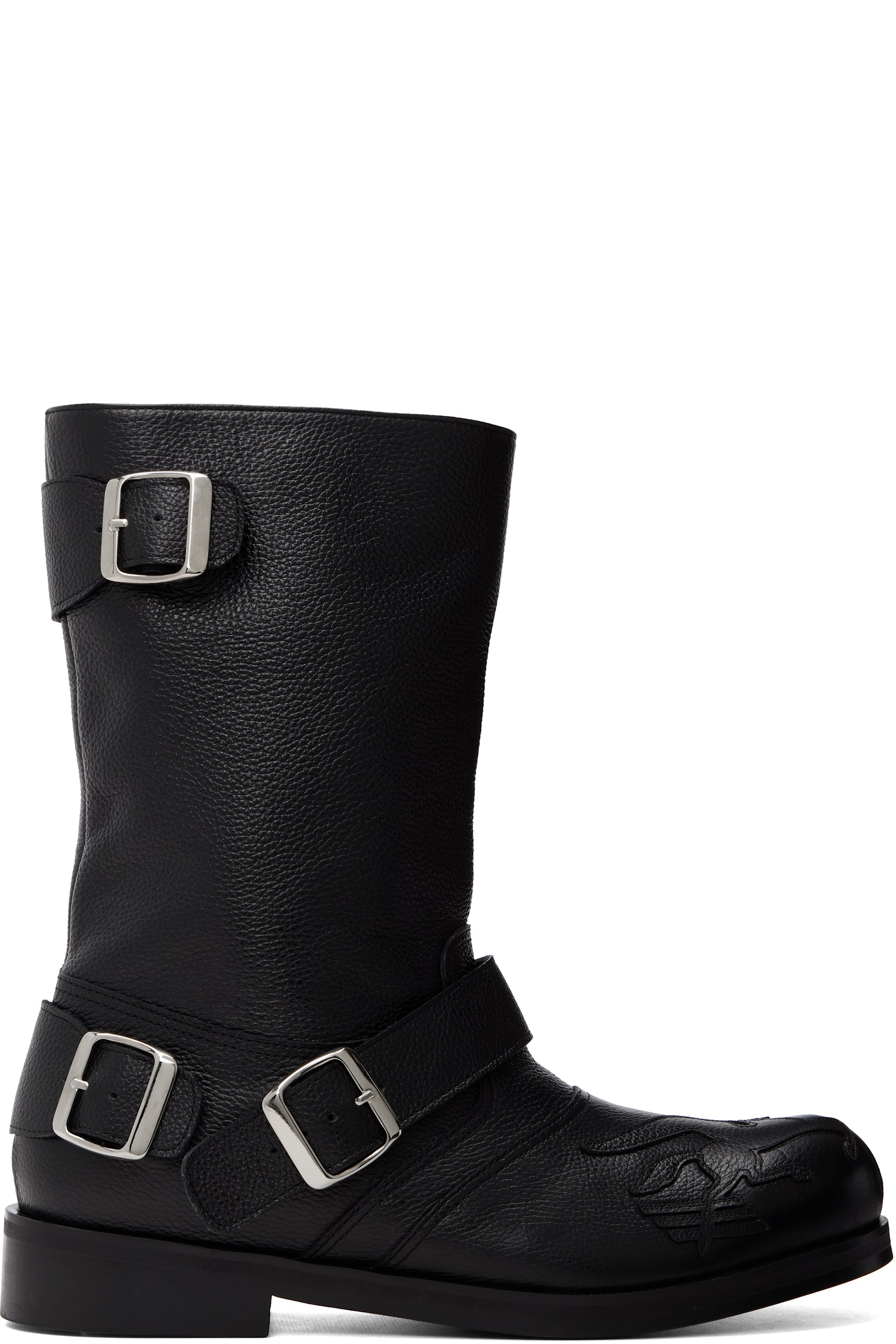 Stefan Cooke - Black Pegasus Biker Boots