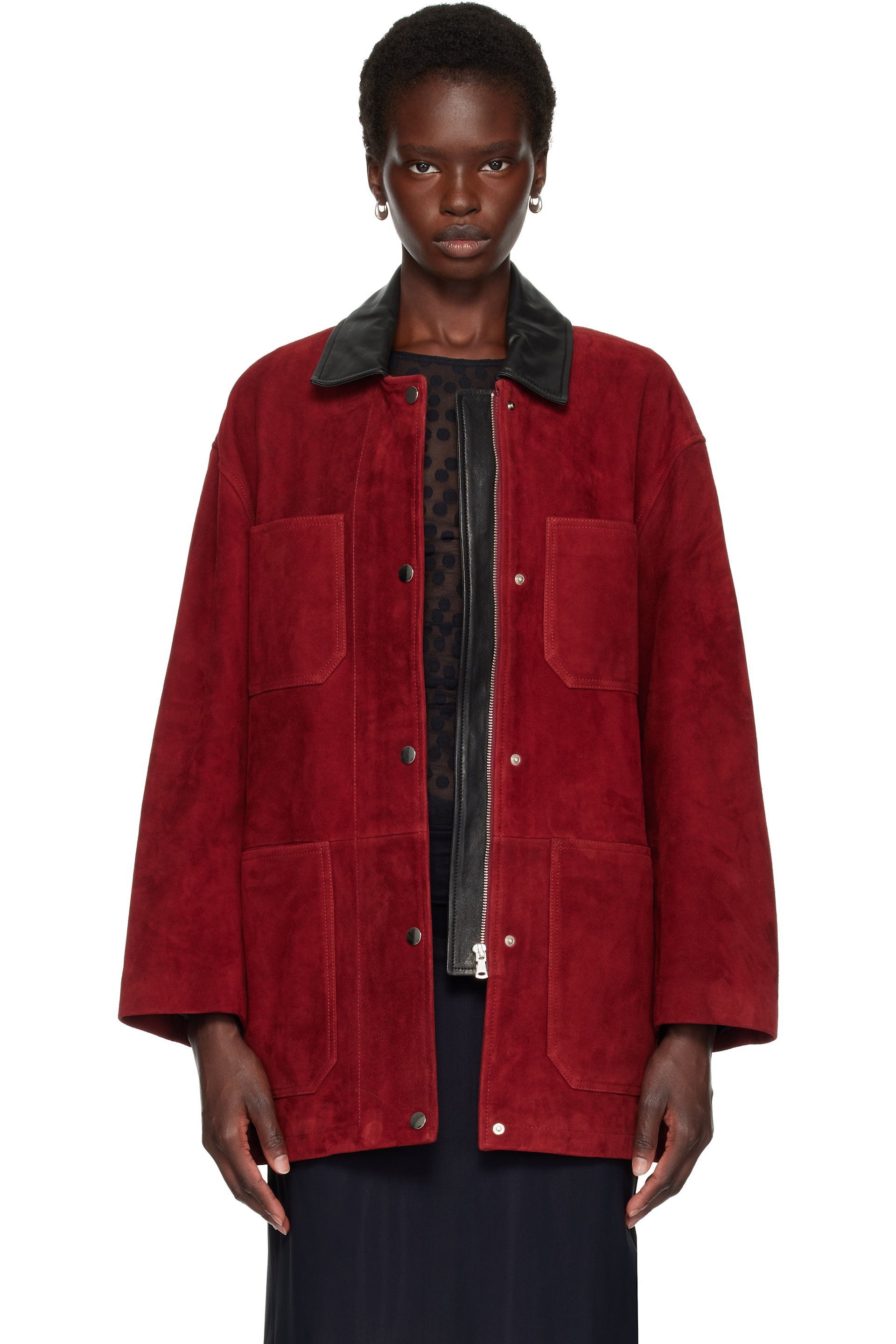 Nour Hammour - Red Barn Suede Jacket
