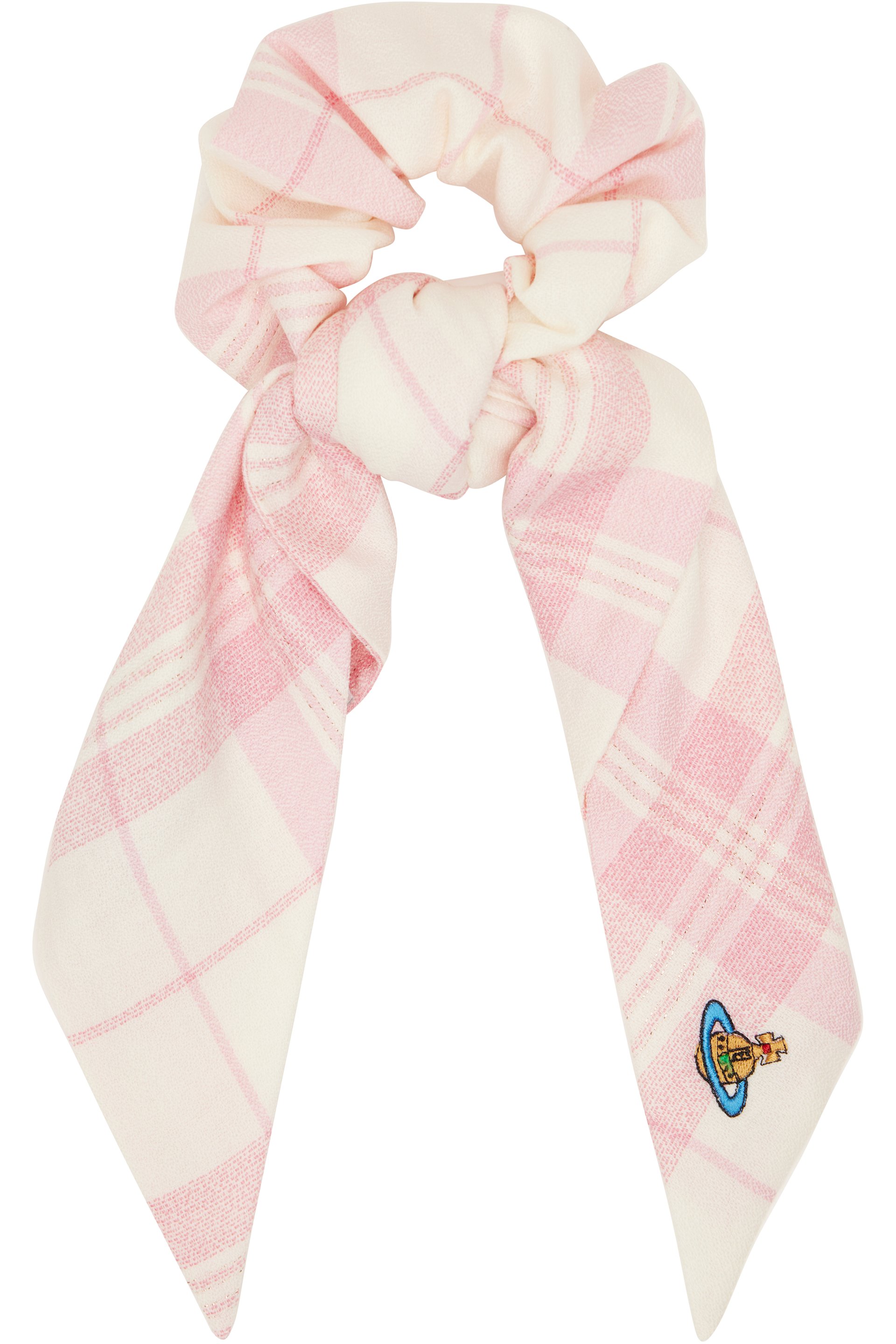 Vivienne Westwood - Pink Embroidered Large Scrunchie