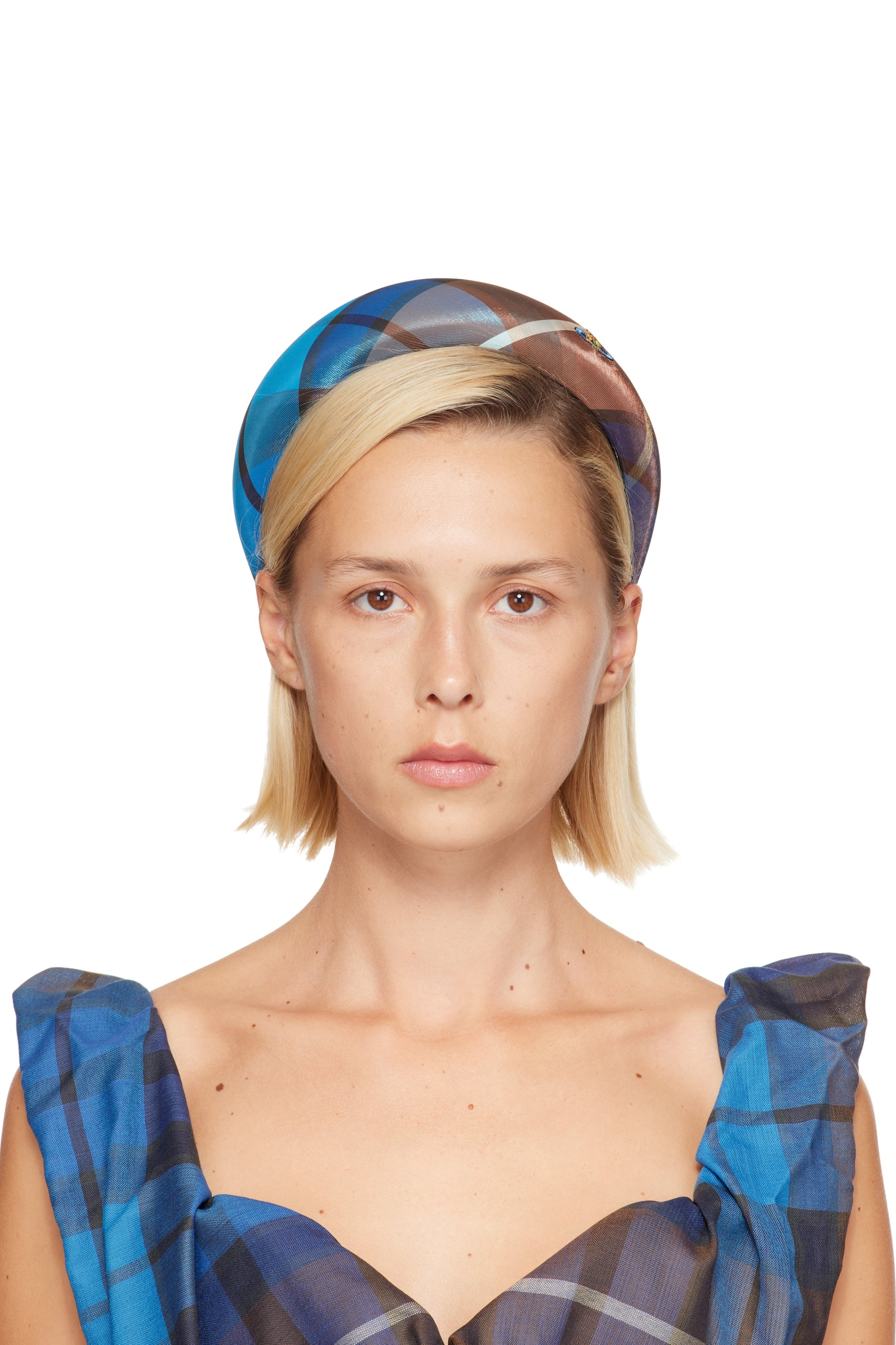 Vivienne Westwood - Blue & Brown Wide Headband