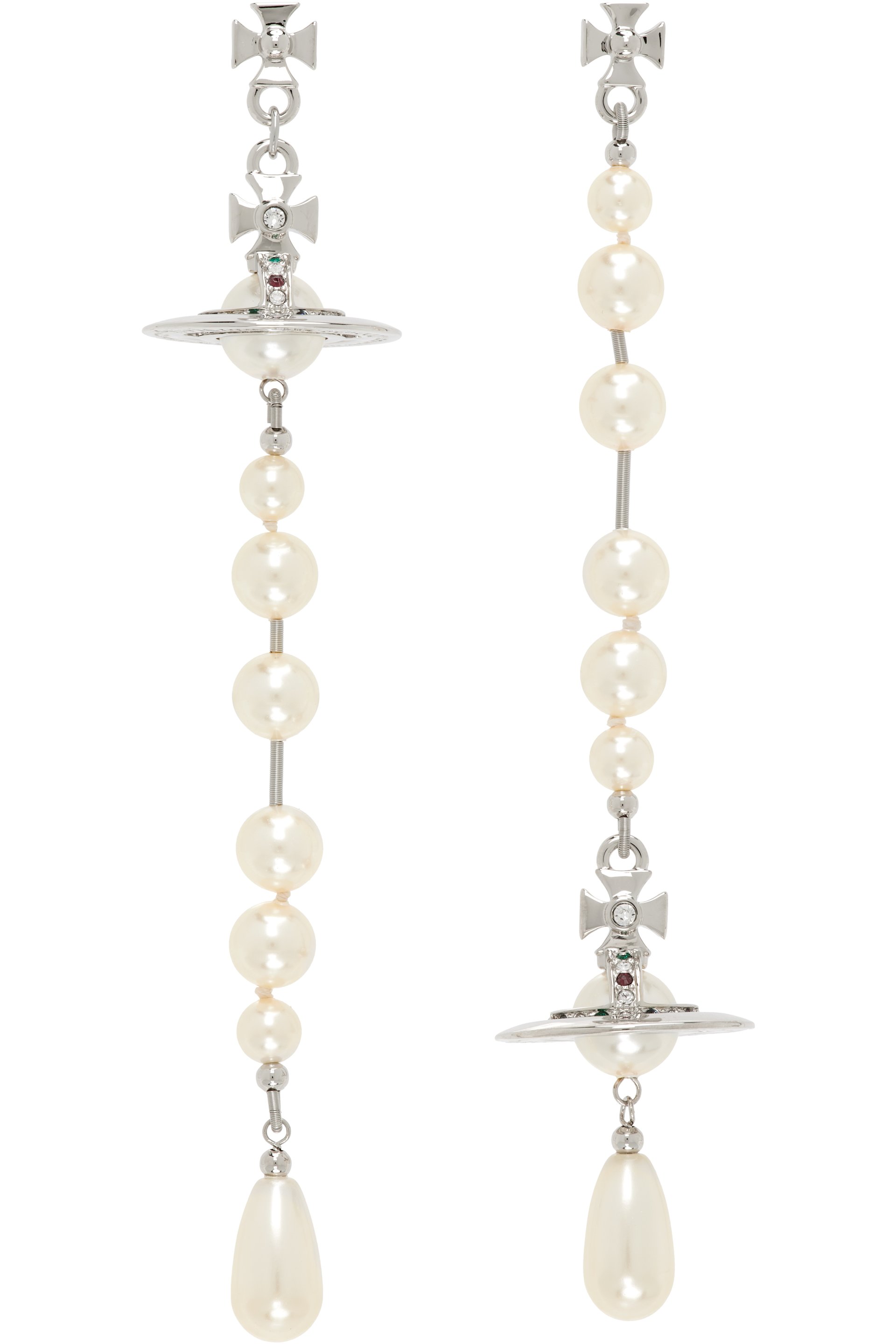 Vivienne Westwood - Broken Faux-Pearl Earrings
