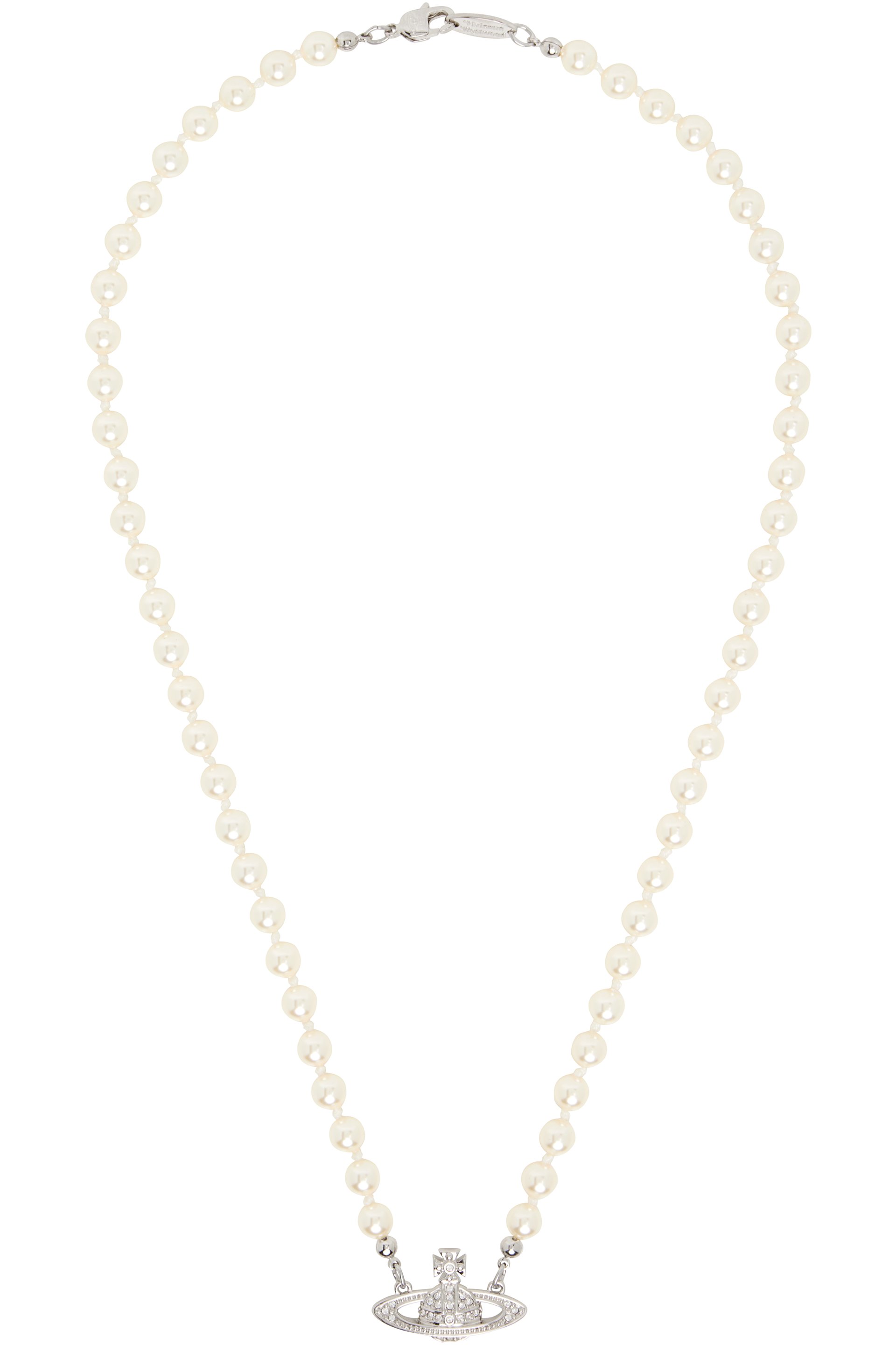 Vivienne Westwood - Mini Bas Relief Faux-Pearl Necklace