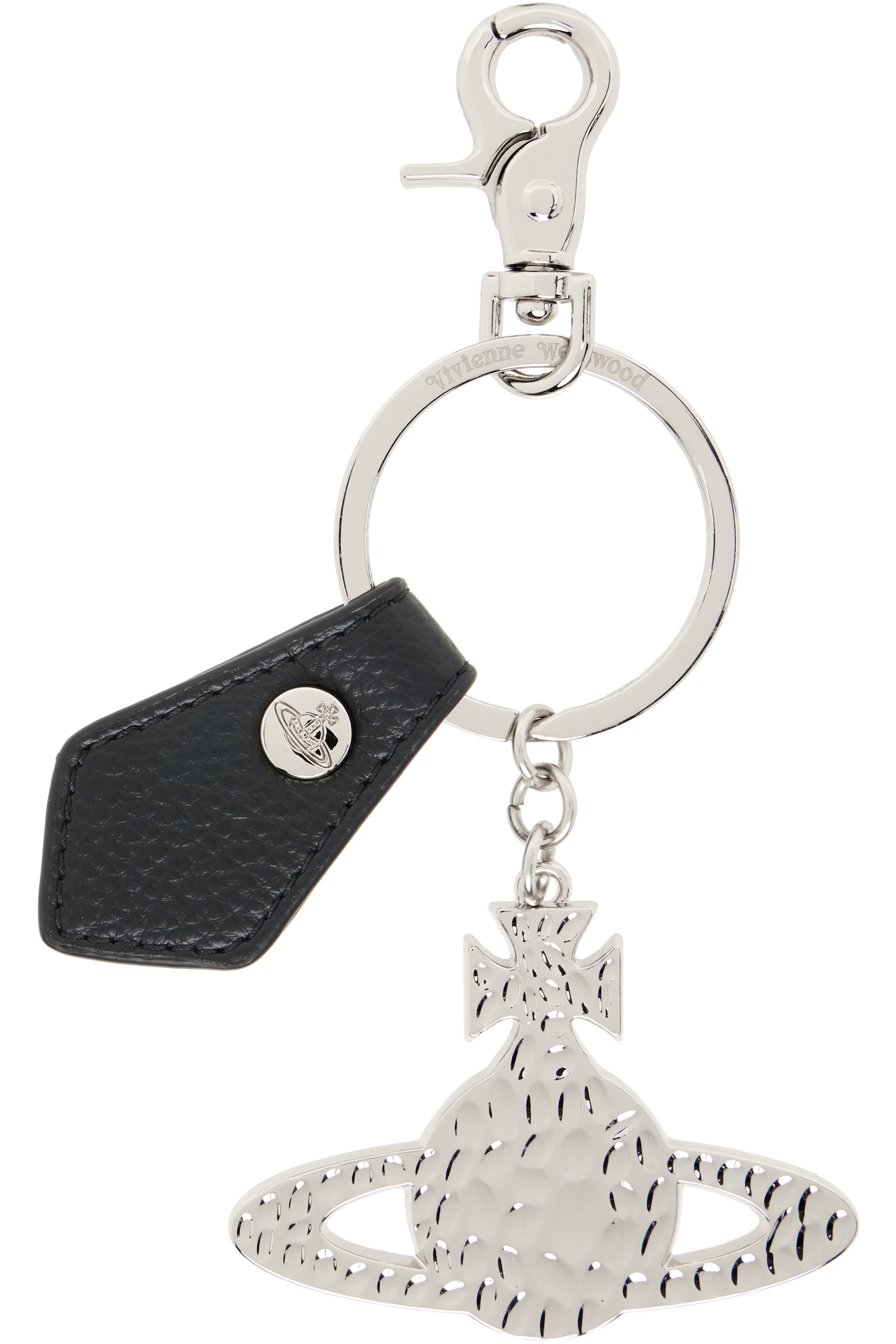 Vivienne Westwood - Silver Hammered Orb Keychain