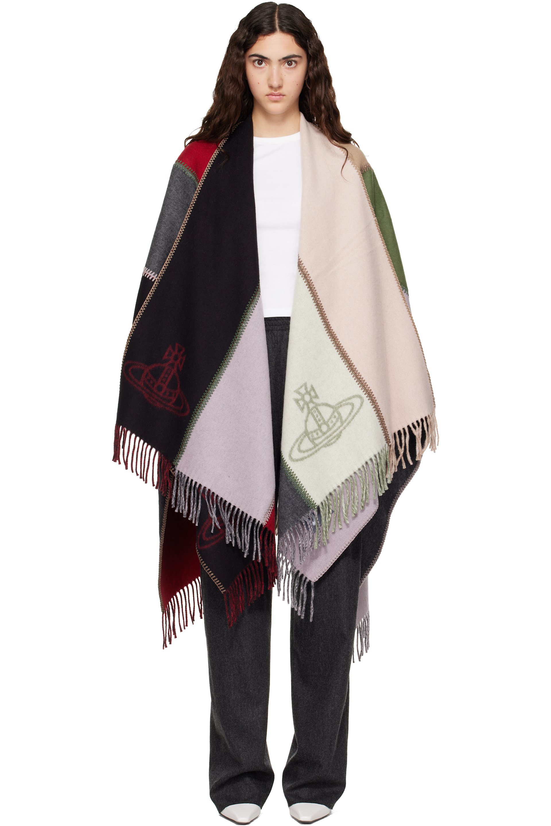 Vivienne Westwood - Multicolor Stefano Poncho Scarf