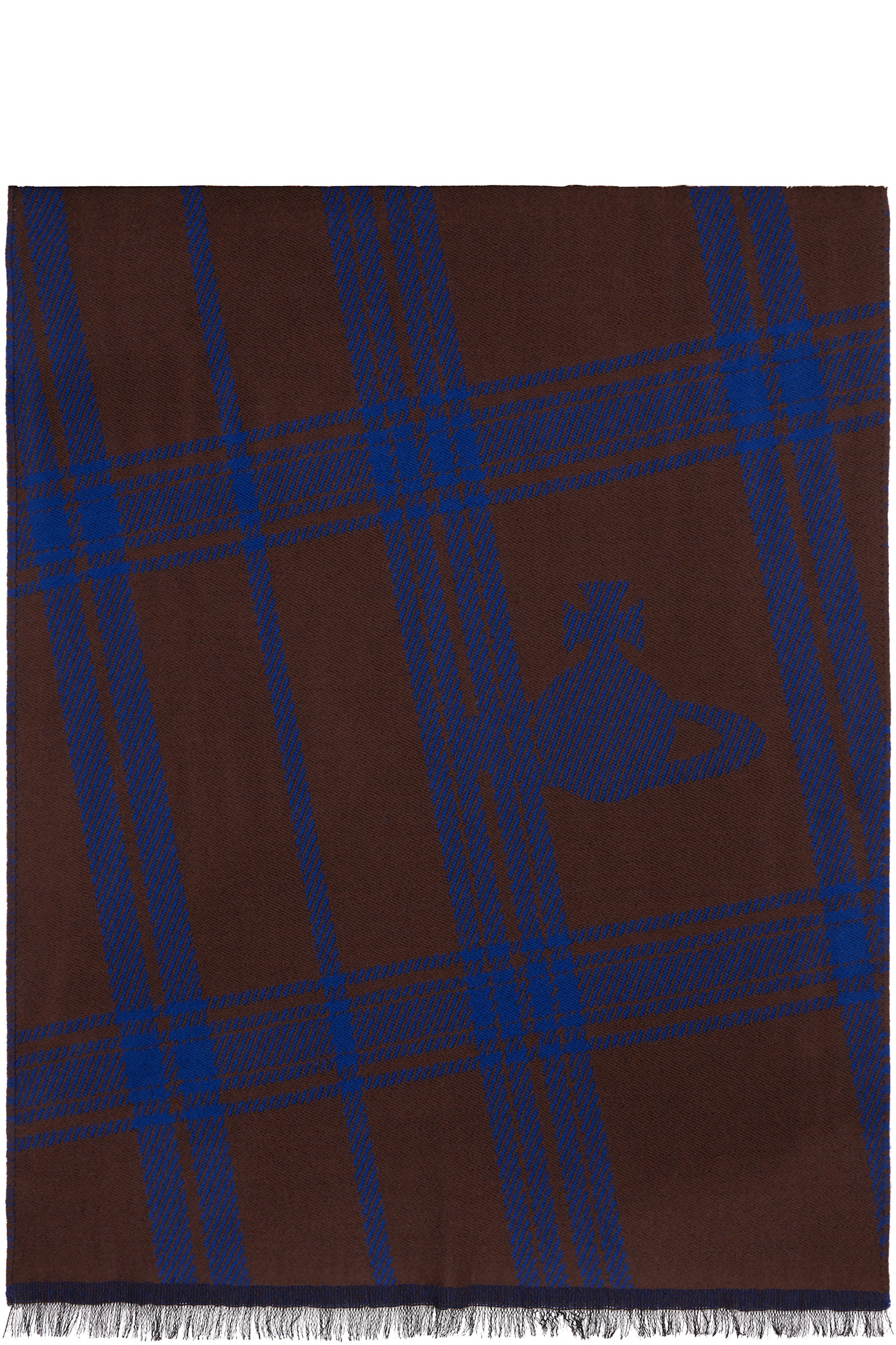 Vivienne Westwood - Brown & Navy Wool Scarf