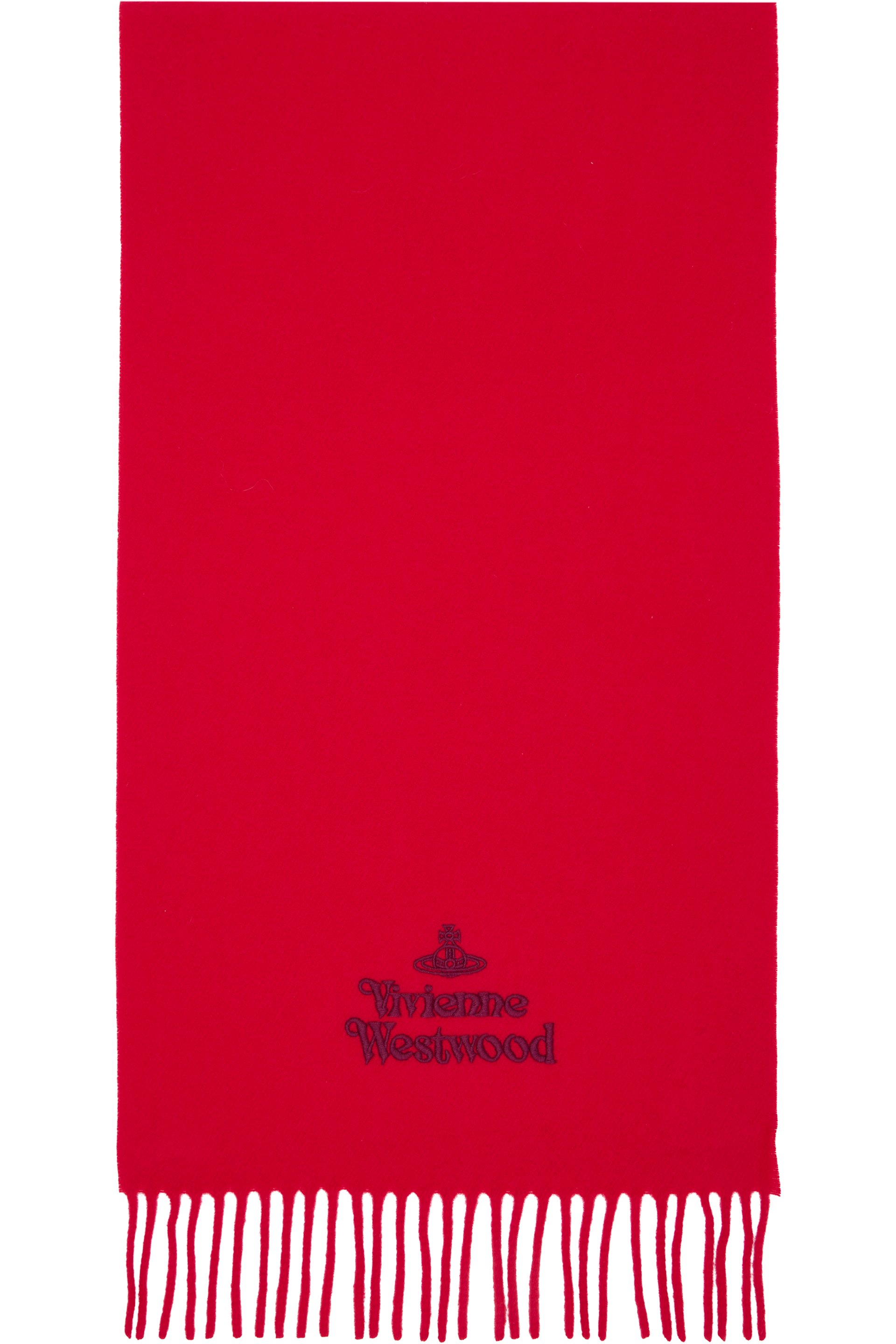 Vivienne Westwood - Red Embroidered Scarf