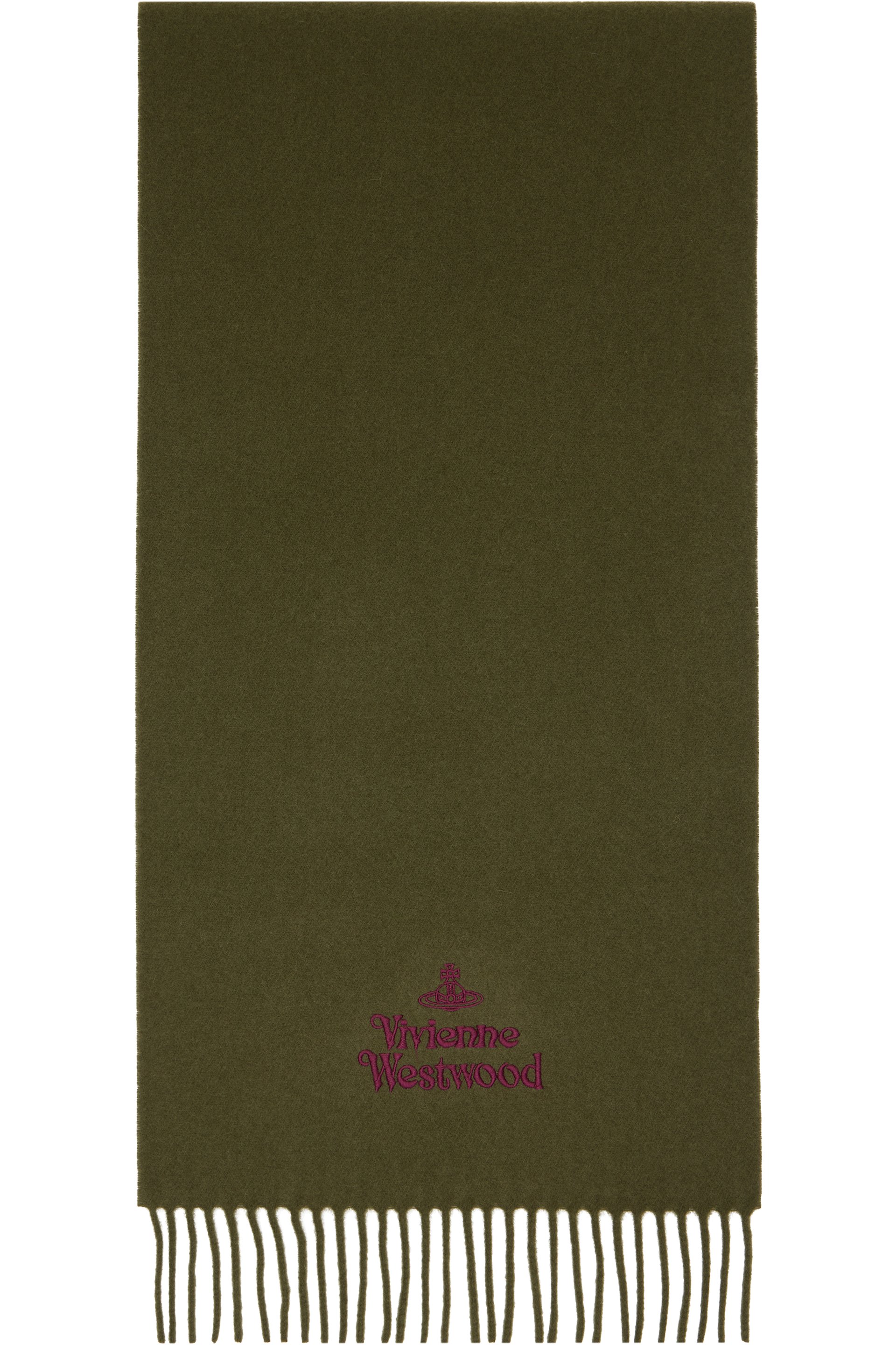 Vivienne Westwood - Green Embroidered Scarf