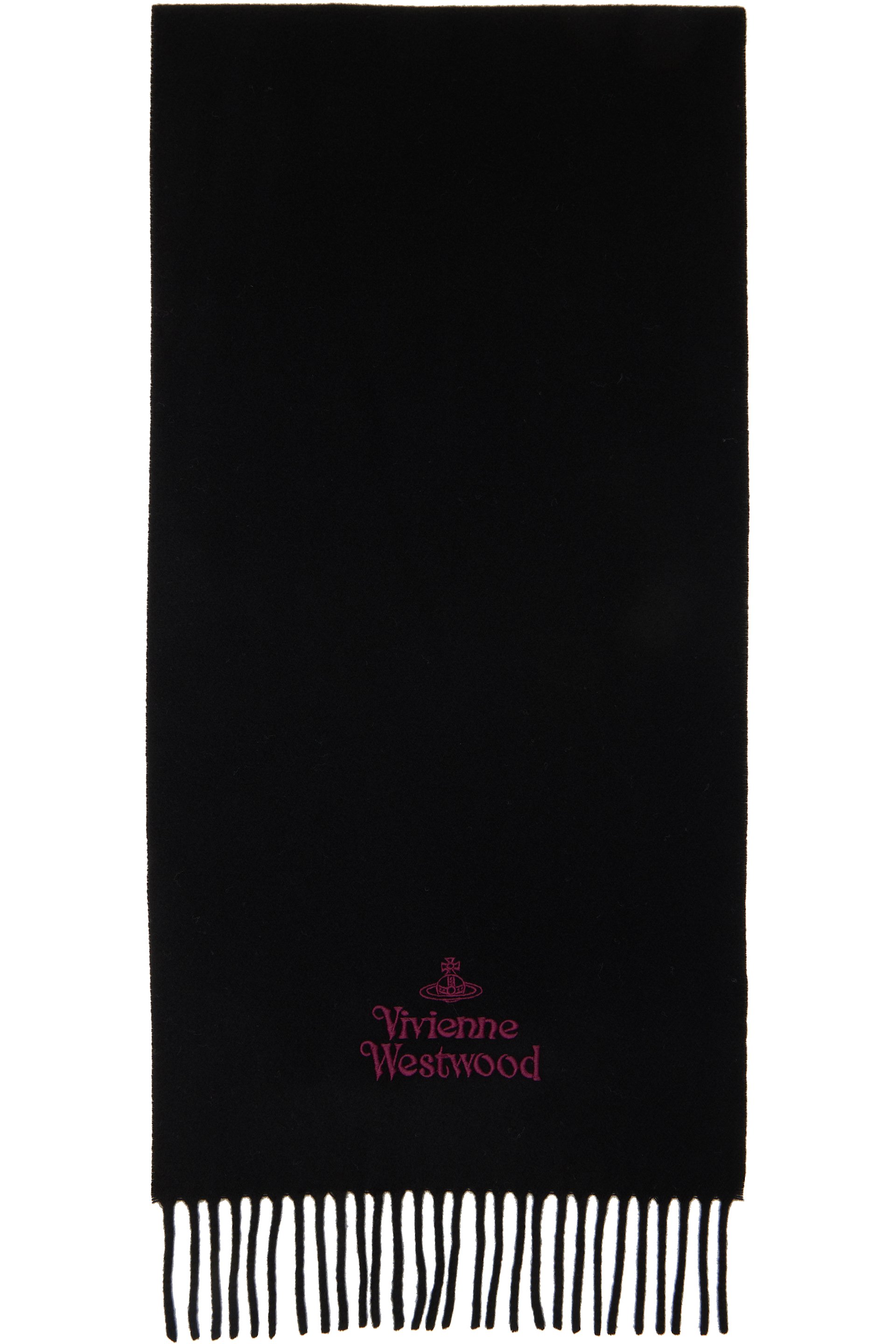 Vivienne Westwood - Black Embroidered Scarf