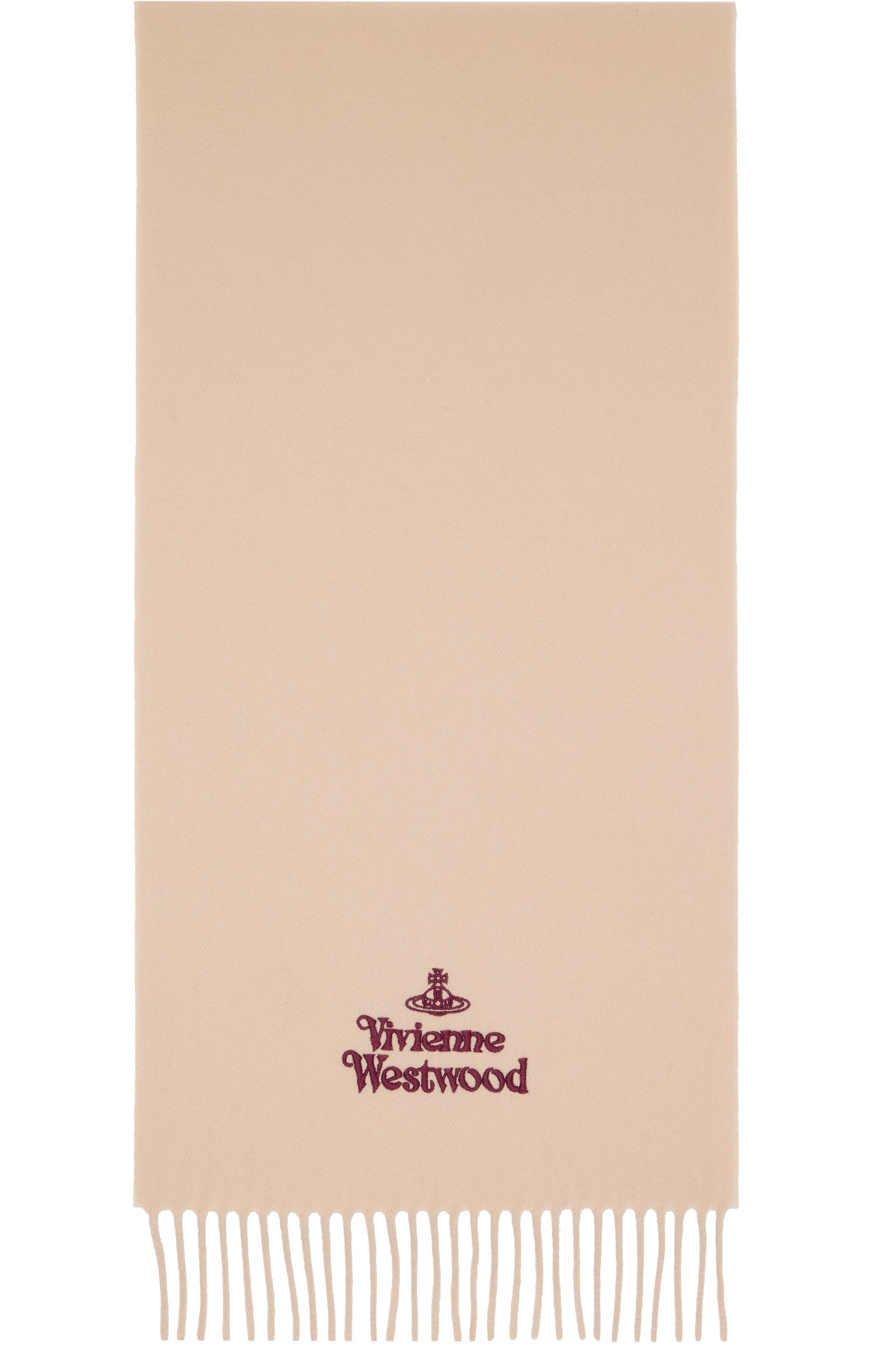 Vivienne Westwood - Beige Embroidered Scarf