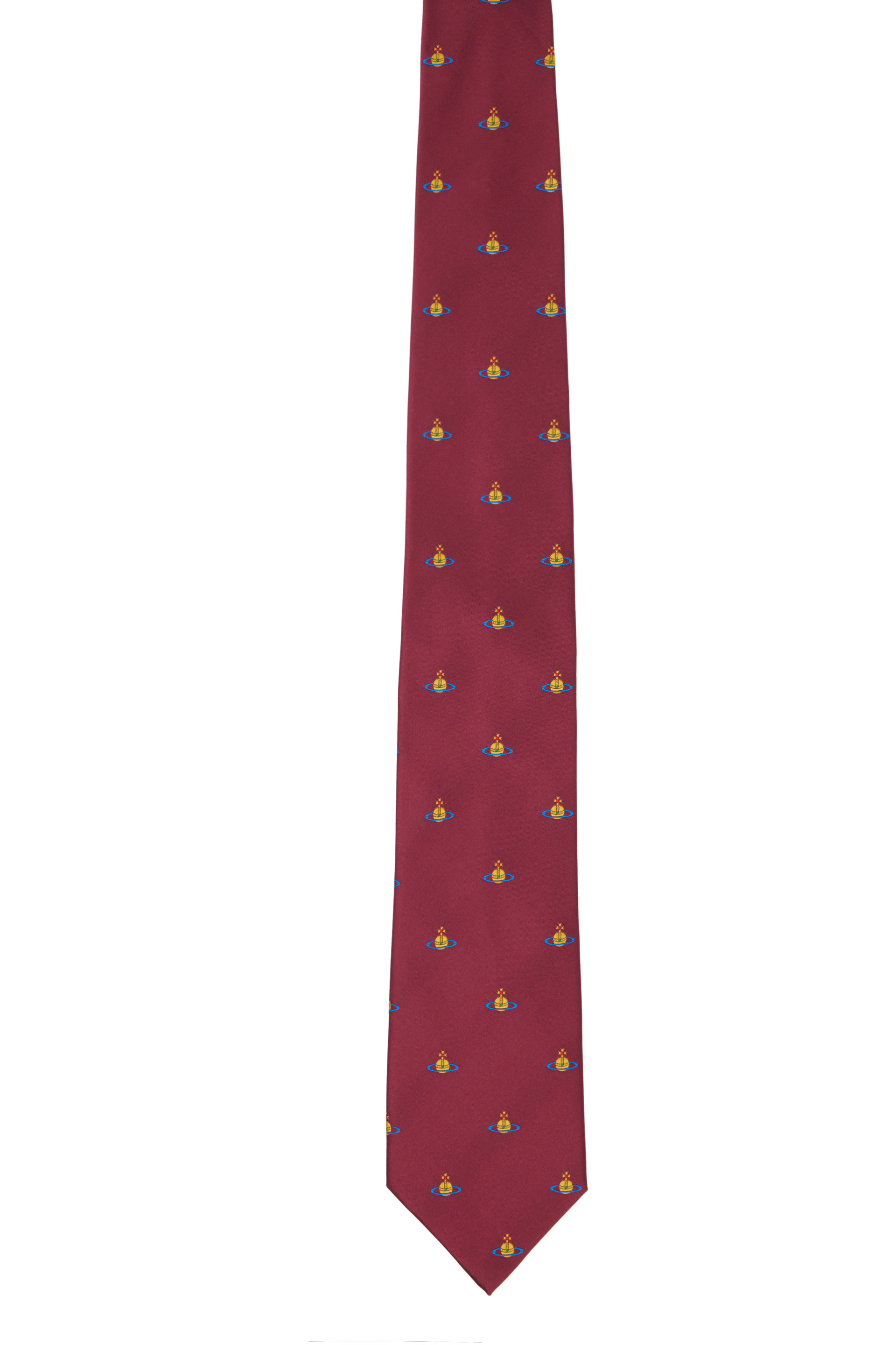 Vivienne Westwood - Burgundy 8.5cm Orb Tie