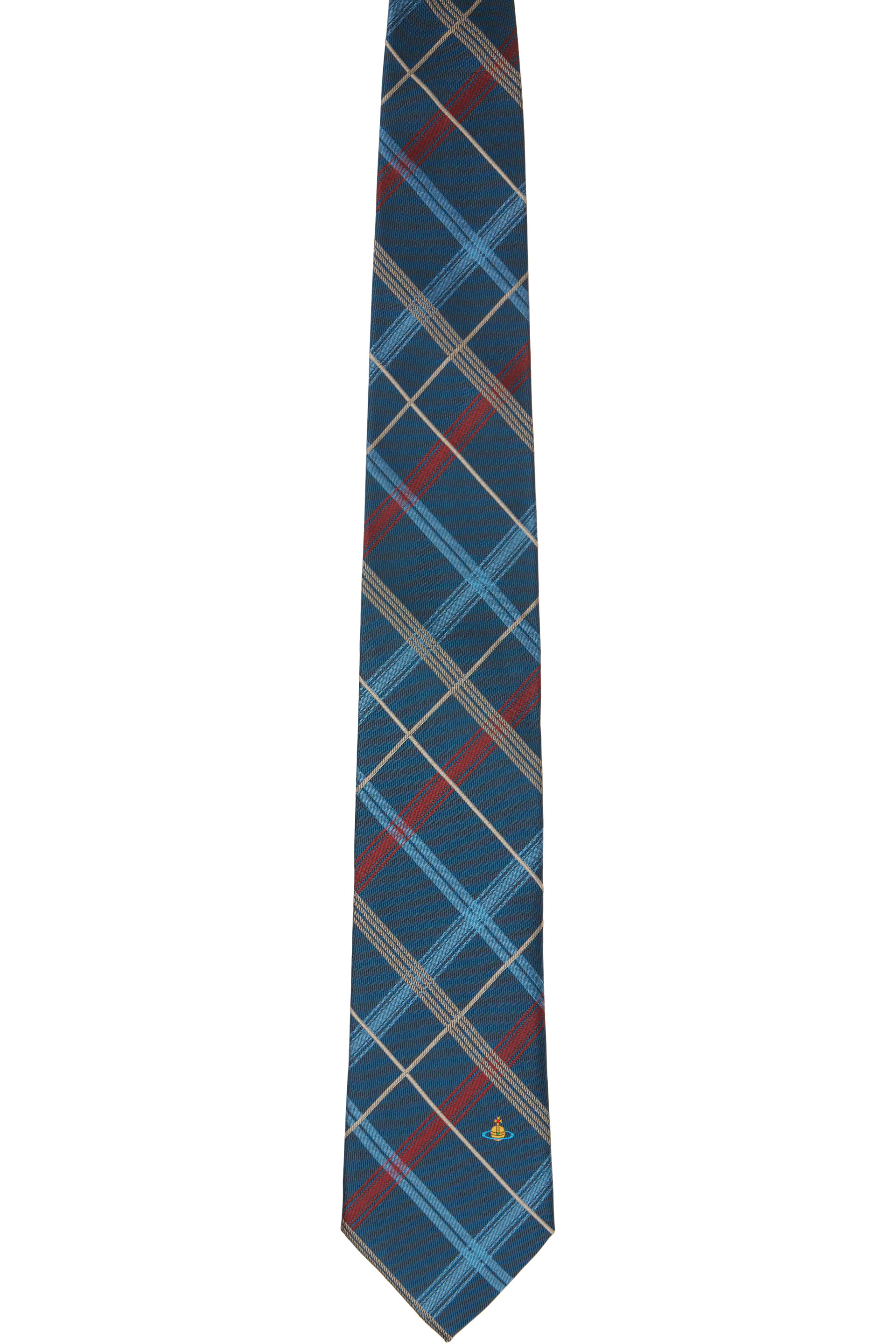 Vivienne Westwood - Blue 8.5cm Check Tie