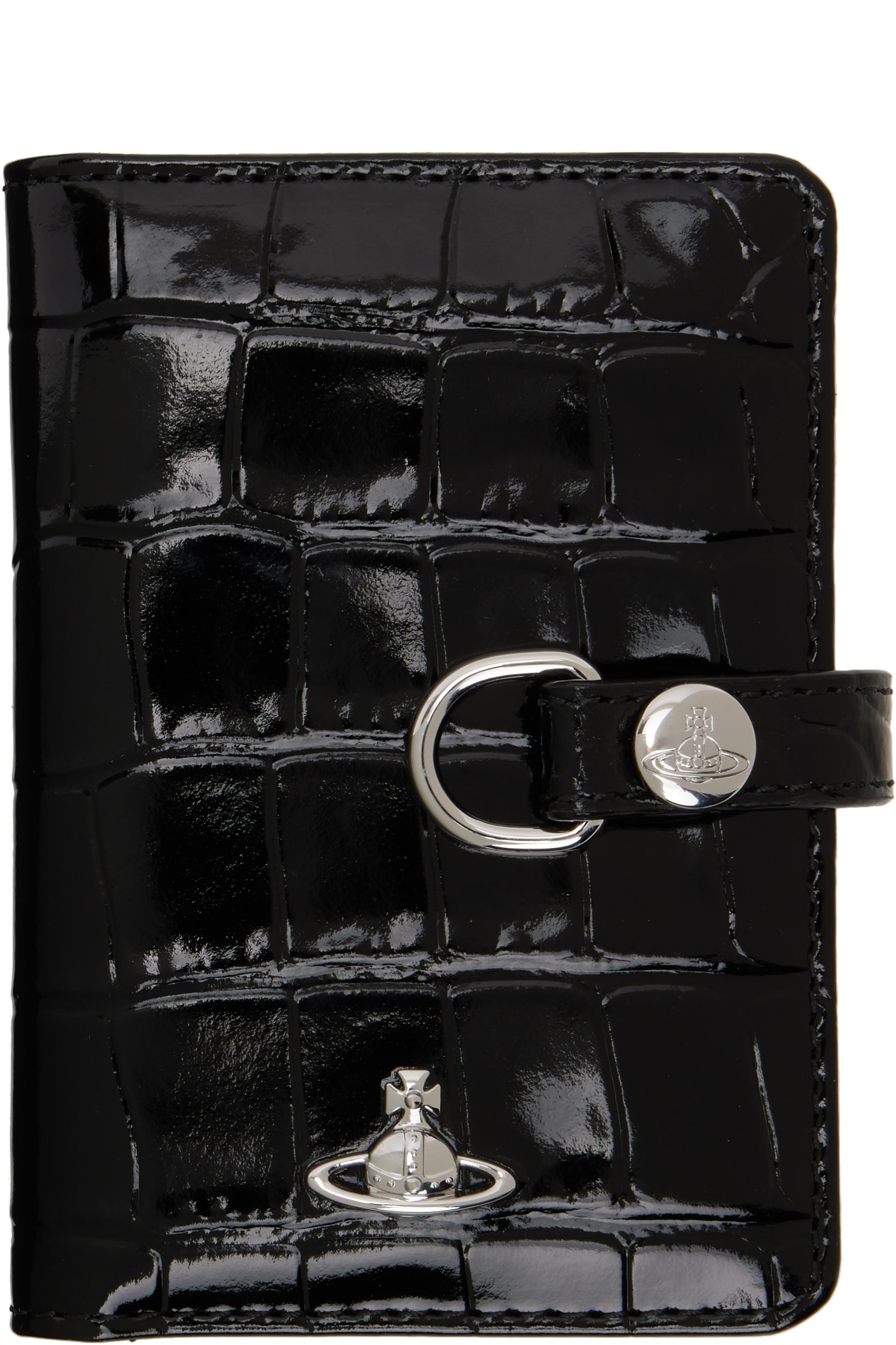 Vivienne Westwood - Black Vertical Flap Card Holder