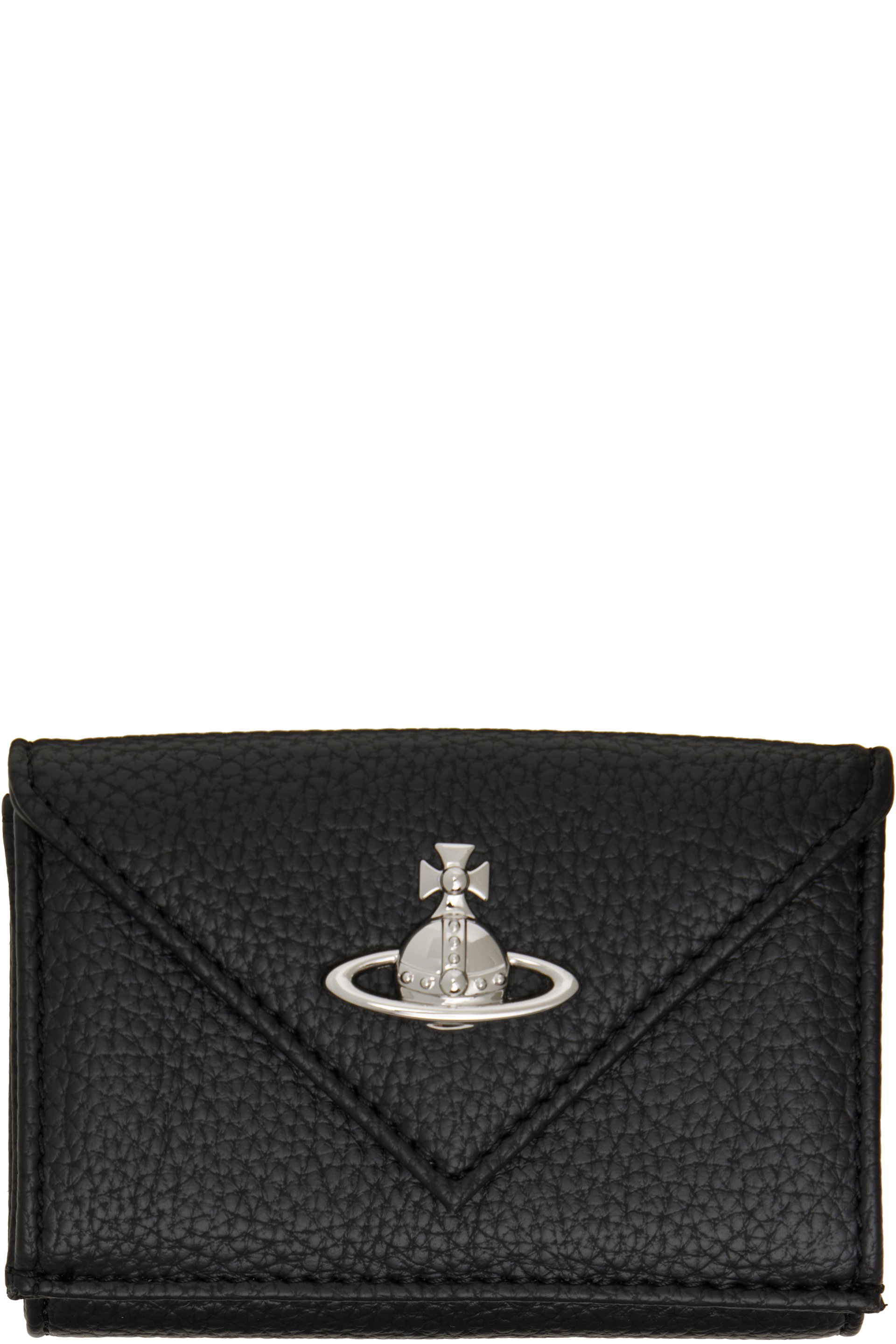 Vivienne Westwood - Black Envelope Billfold Faux-Leather Wallet