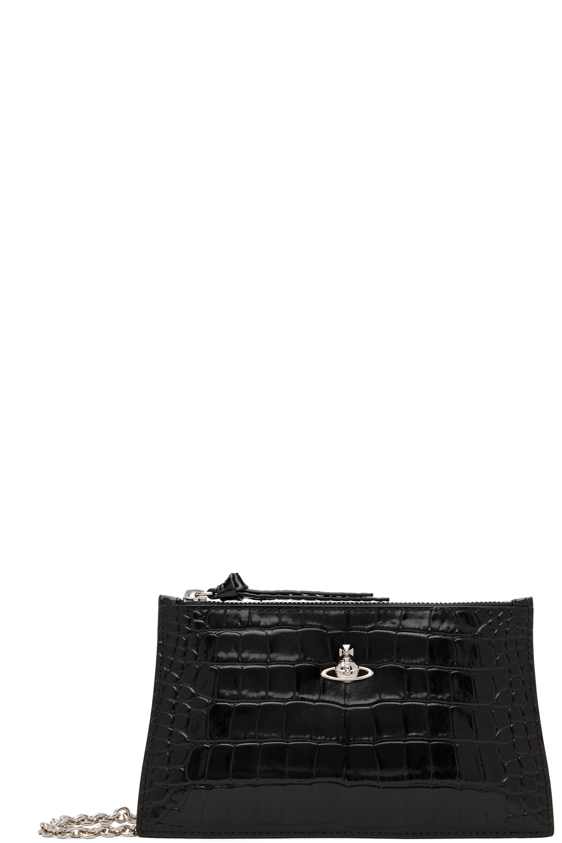 Vivienne Westwood - Black Small Flat Zip Clutch