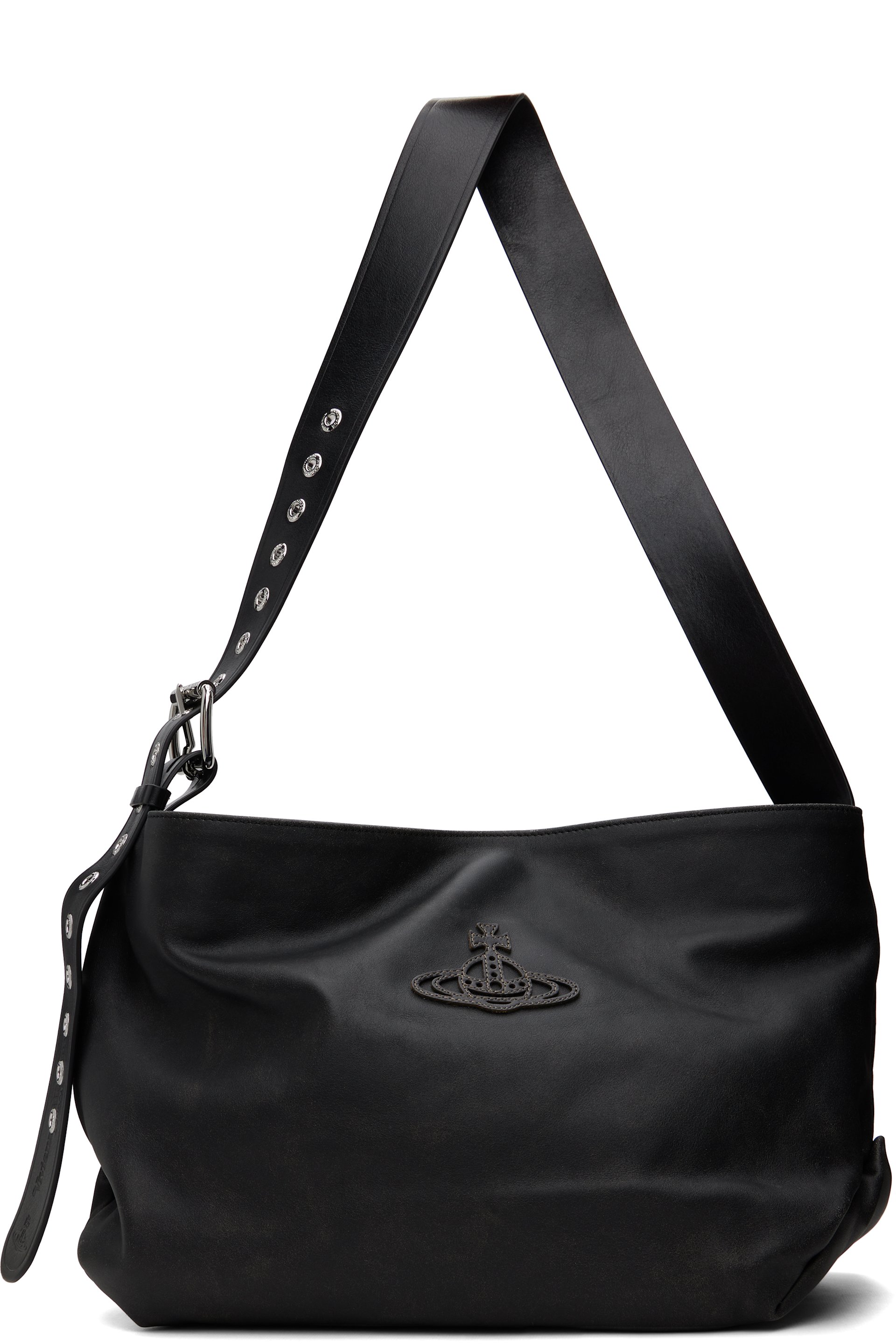 Vivienne Westwood - Black Maxime Medium Shoulder Bag