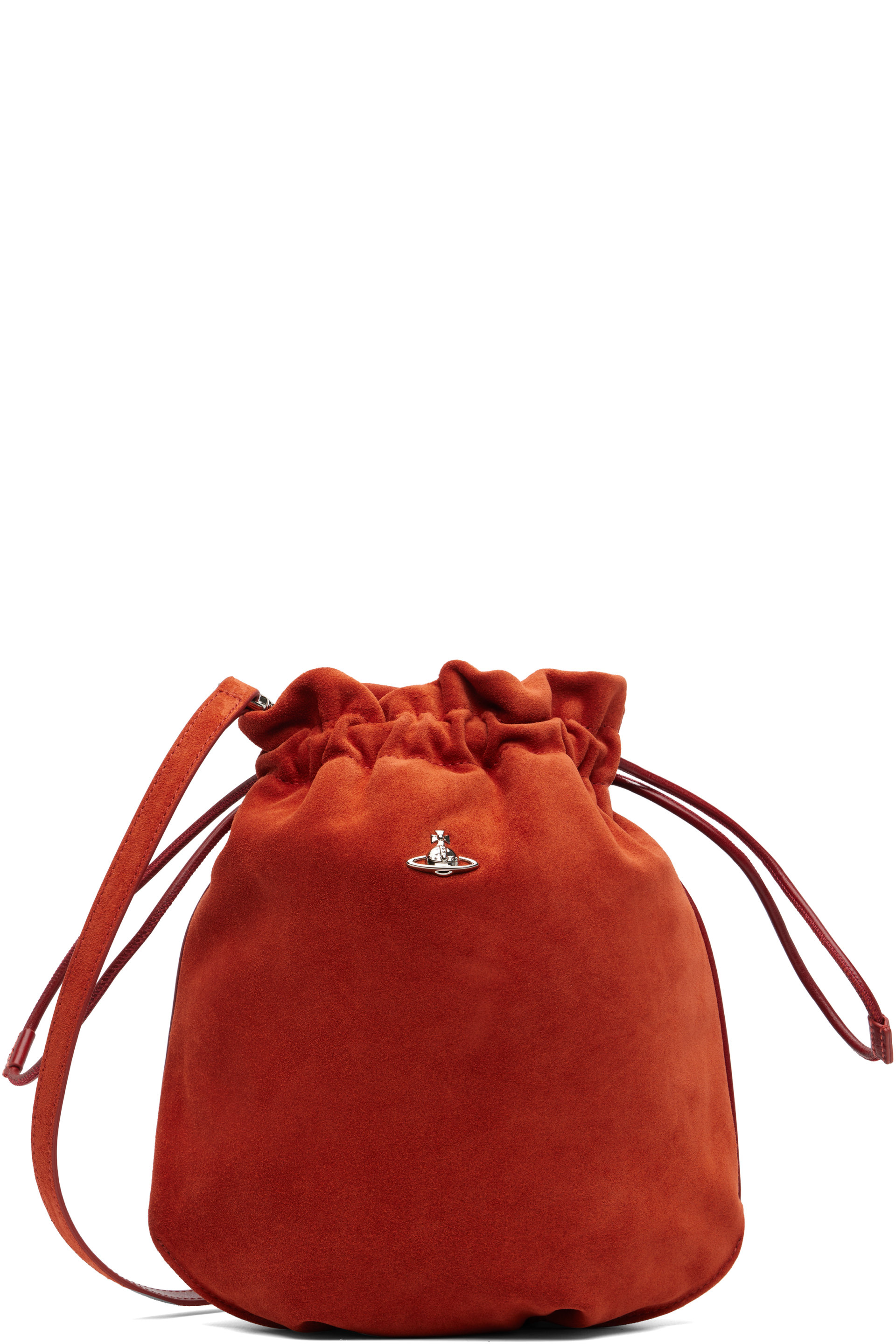 Vivienne Westwood - Orange Drawstring Pouch Bag