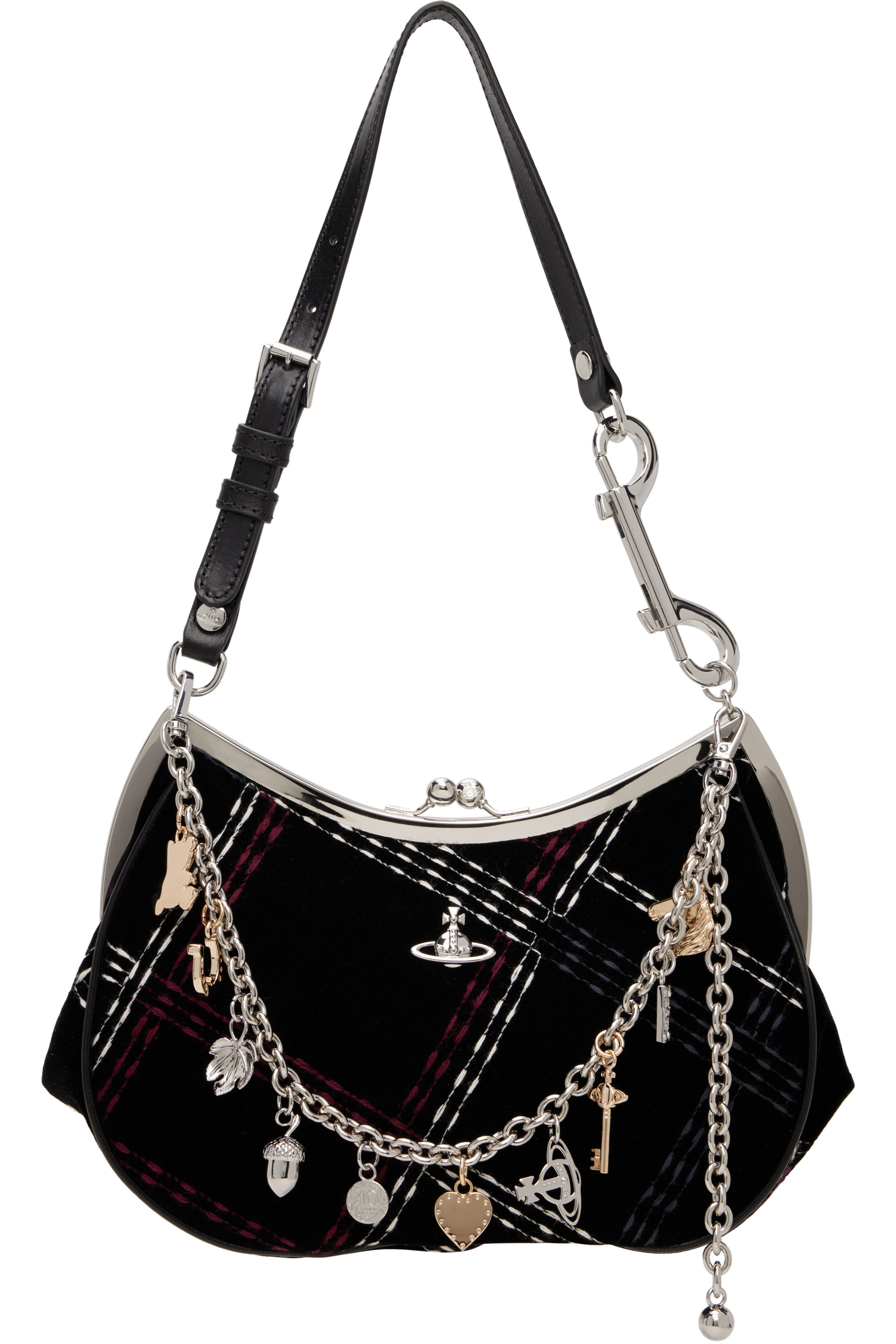 Vivienne Westwood - Black Charm Frame Bag
