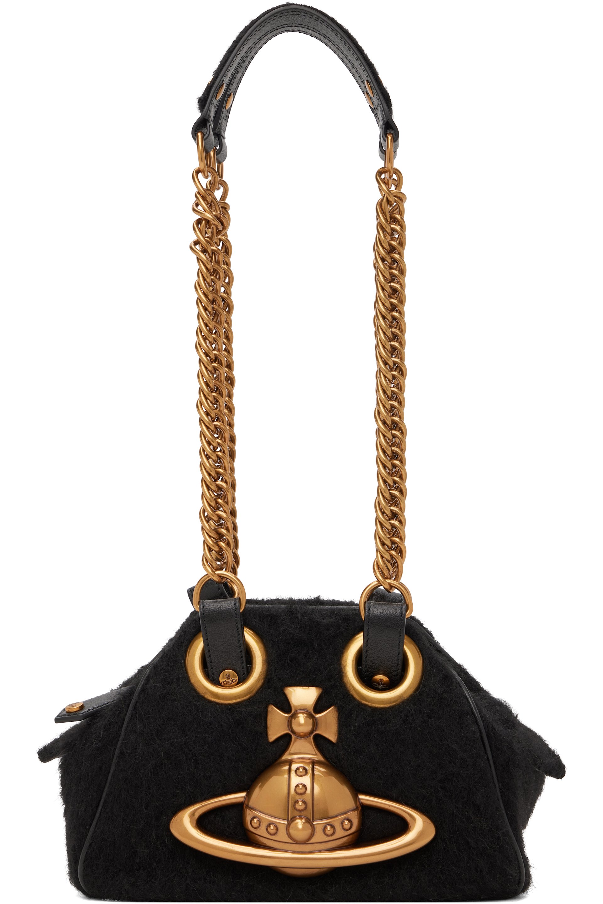 Vivienne Westwood - Black Archive Orb Chain Hand Bag