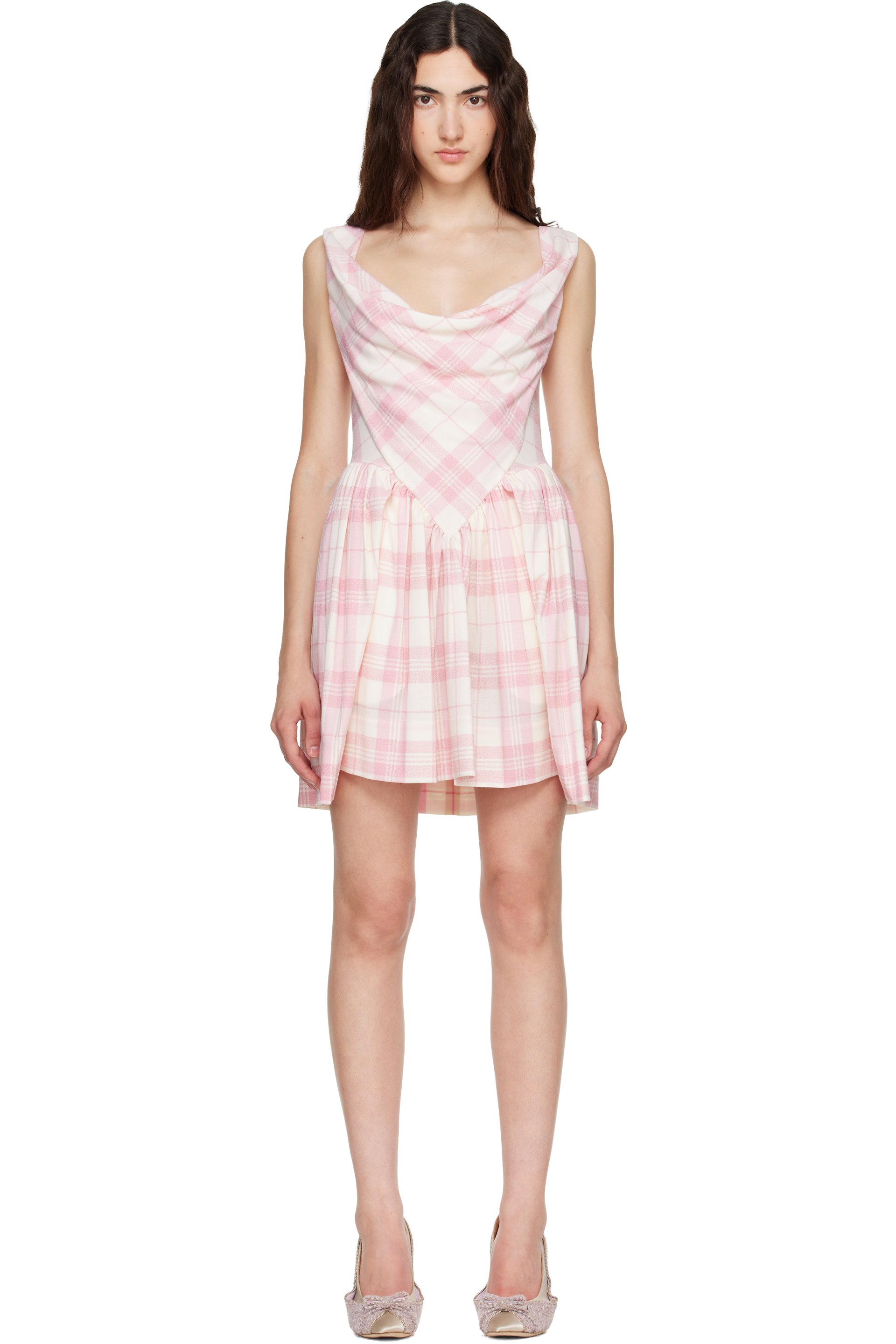 Vivienne Westwood - Off-White & Pink Sunday Minidress