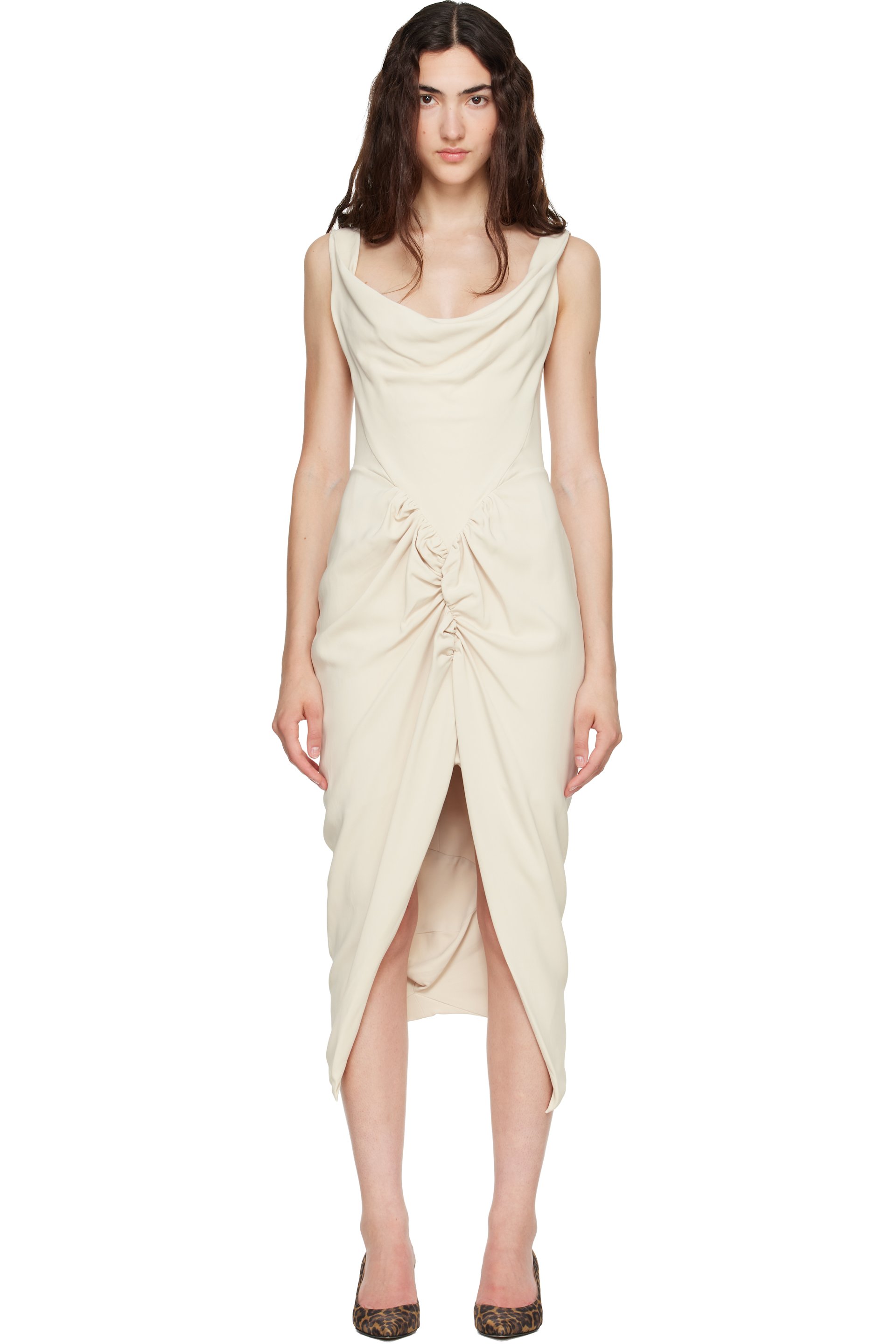 Vivienne Westwood - Beige Panther Midi Dress