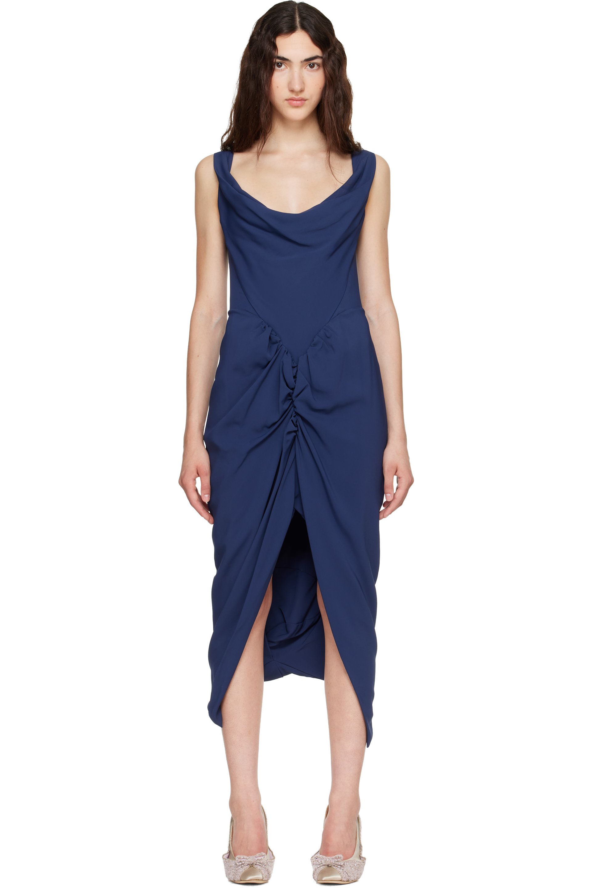 Vivienne Westwood - Navy Panther Midi Dress