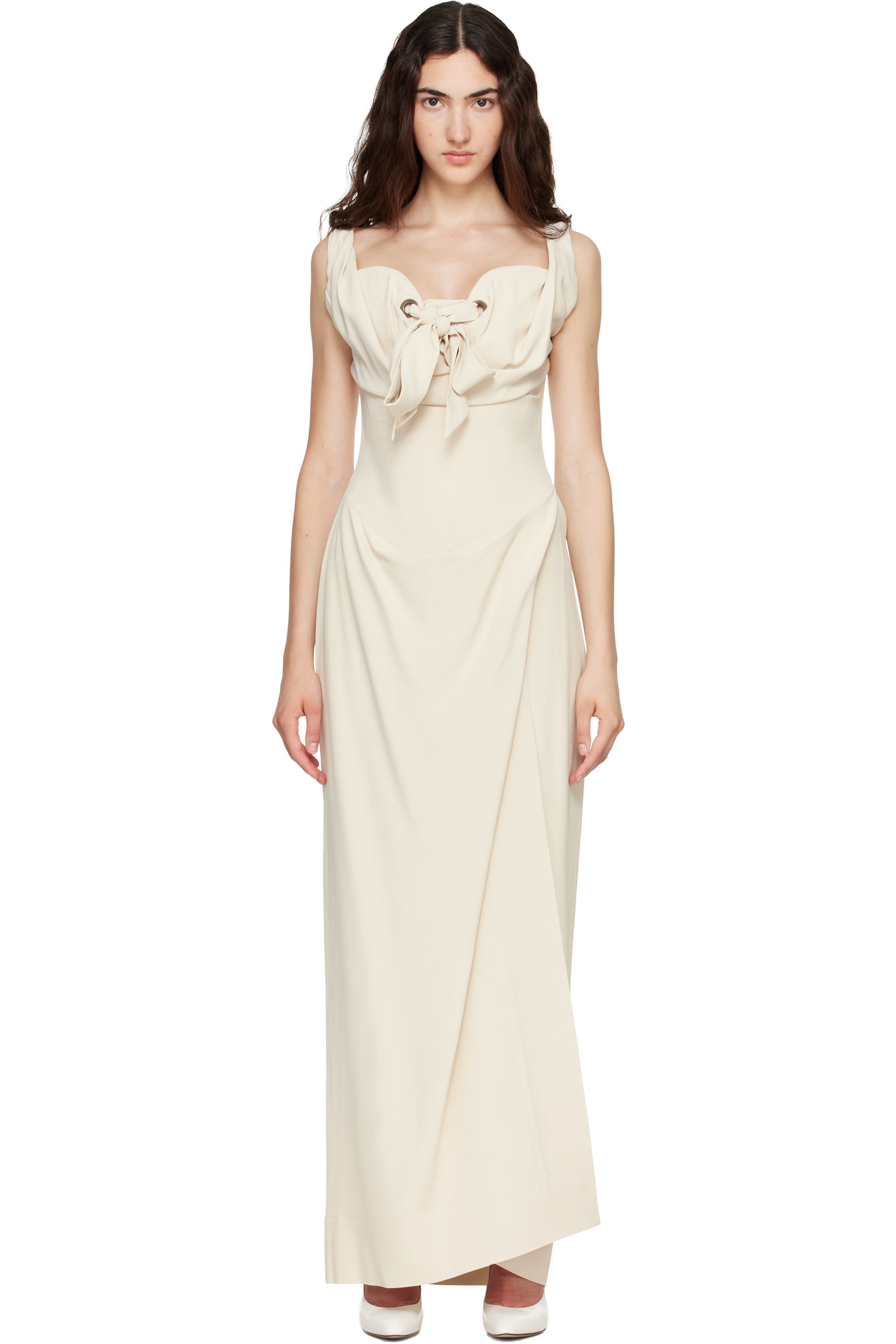 Vivienne Westwood - Beige Iwona Corset Maxi Dress